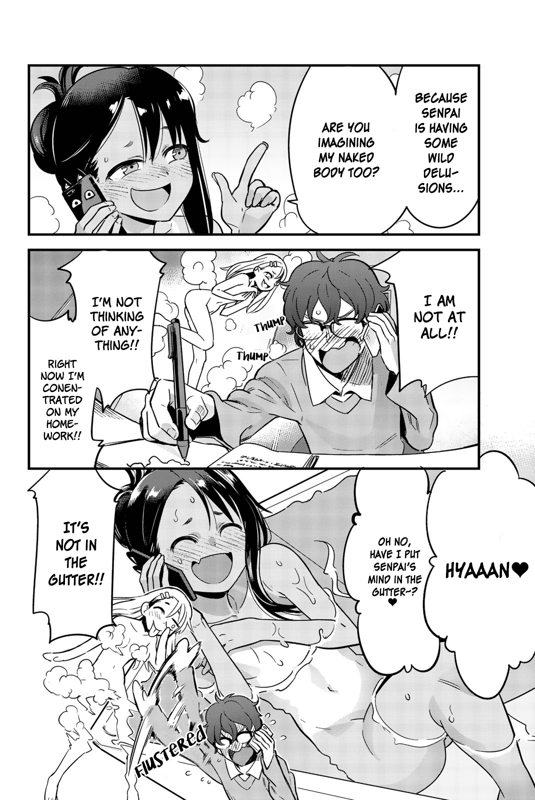 Please don't bully me, Nagatoro Chapter 8.2 page 4 - Chapter 8.2: Have I Put Senpai's Mind in the Gutter~? ❤