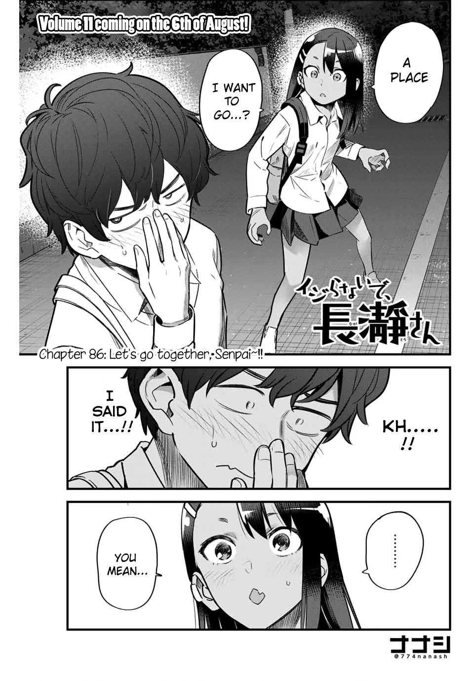 Please don't bully me, Nagatoro Chapter 86 page 1 - Chapter 86