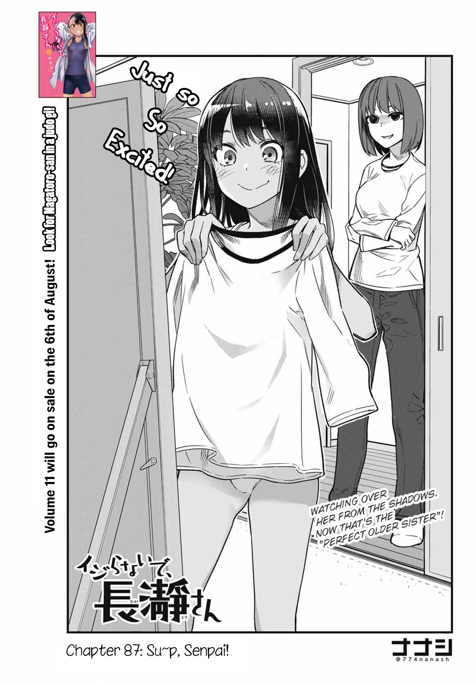 Please don't bully me, Nagatoro Chapter 87 page 1 - Chapter 87: Su~p Senpai