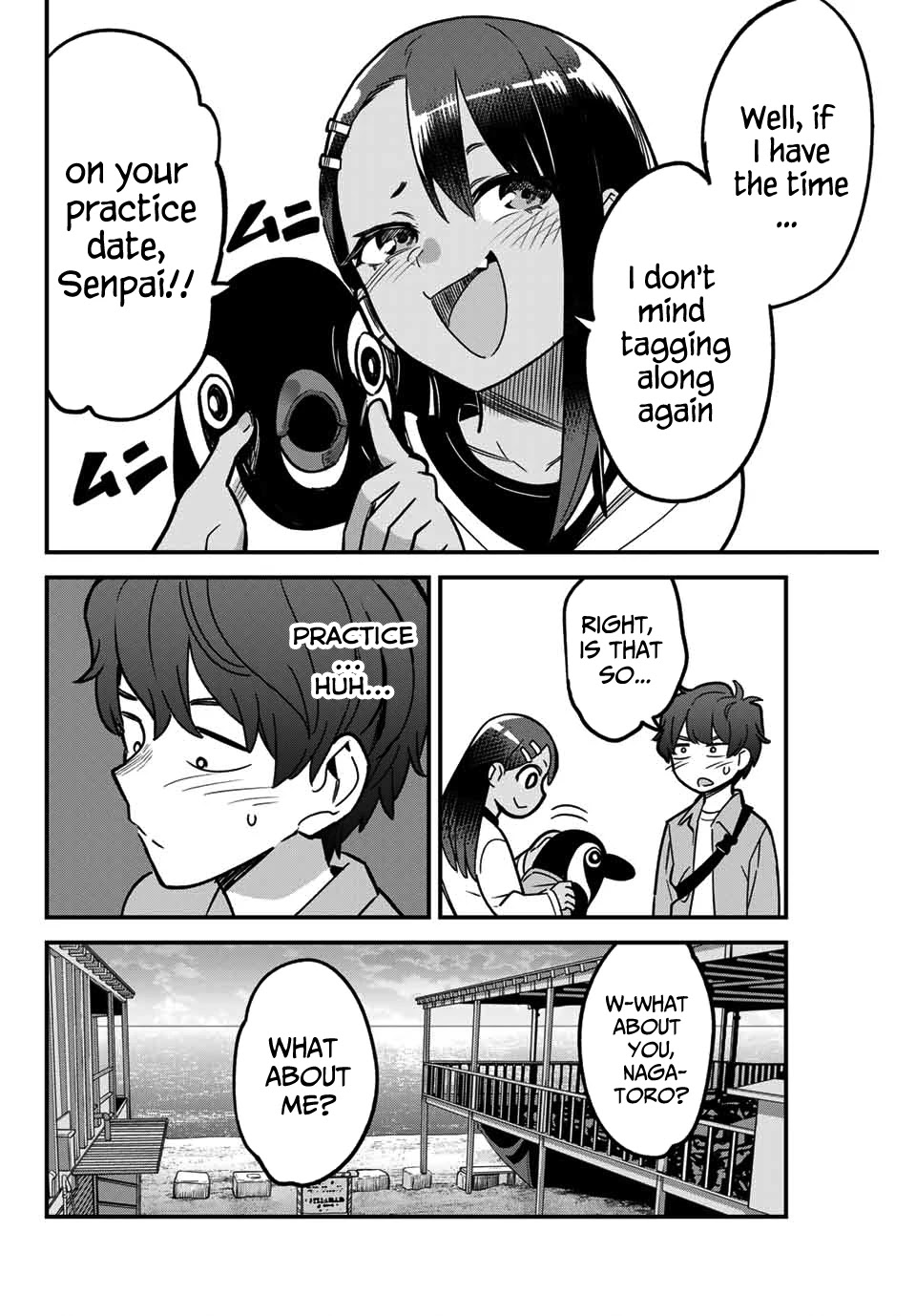 Please don't bully me, Nagatoro Chapter 89 page 16 - Chapter 89: Let me tell you your score today, Senpai!!