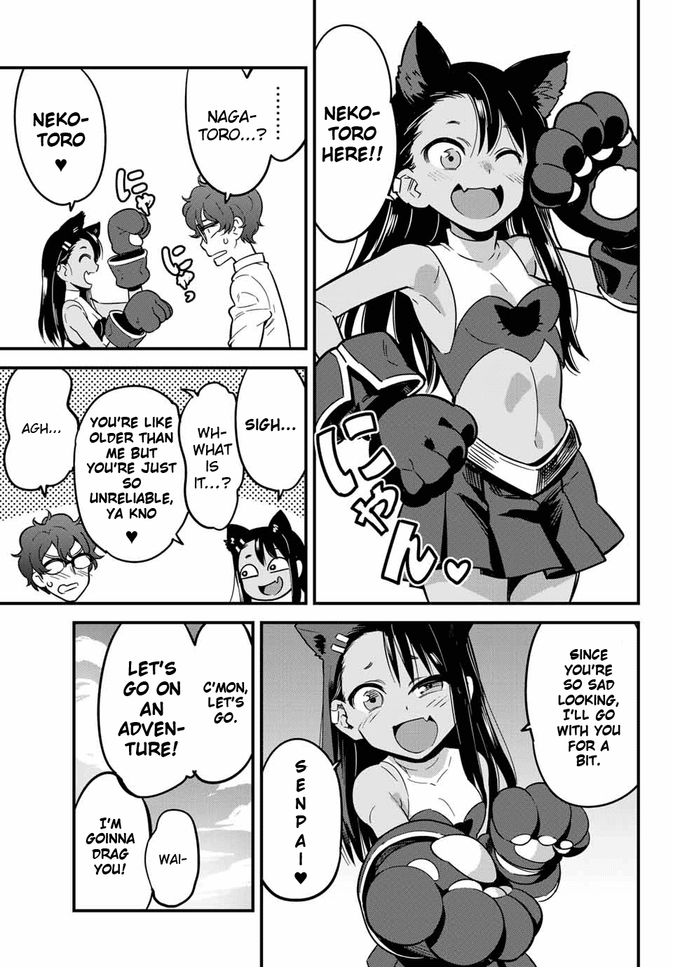 Please don't bully me, Nagatoro Chapter 9 page 3 - Chapter 9: Senpai, You're Too Easy