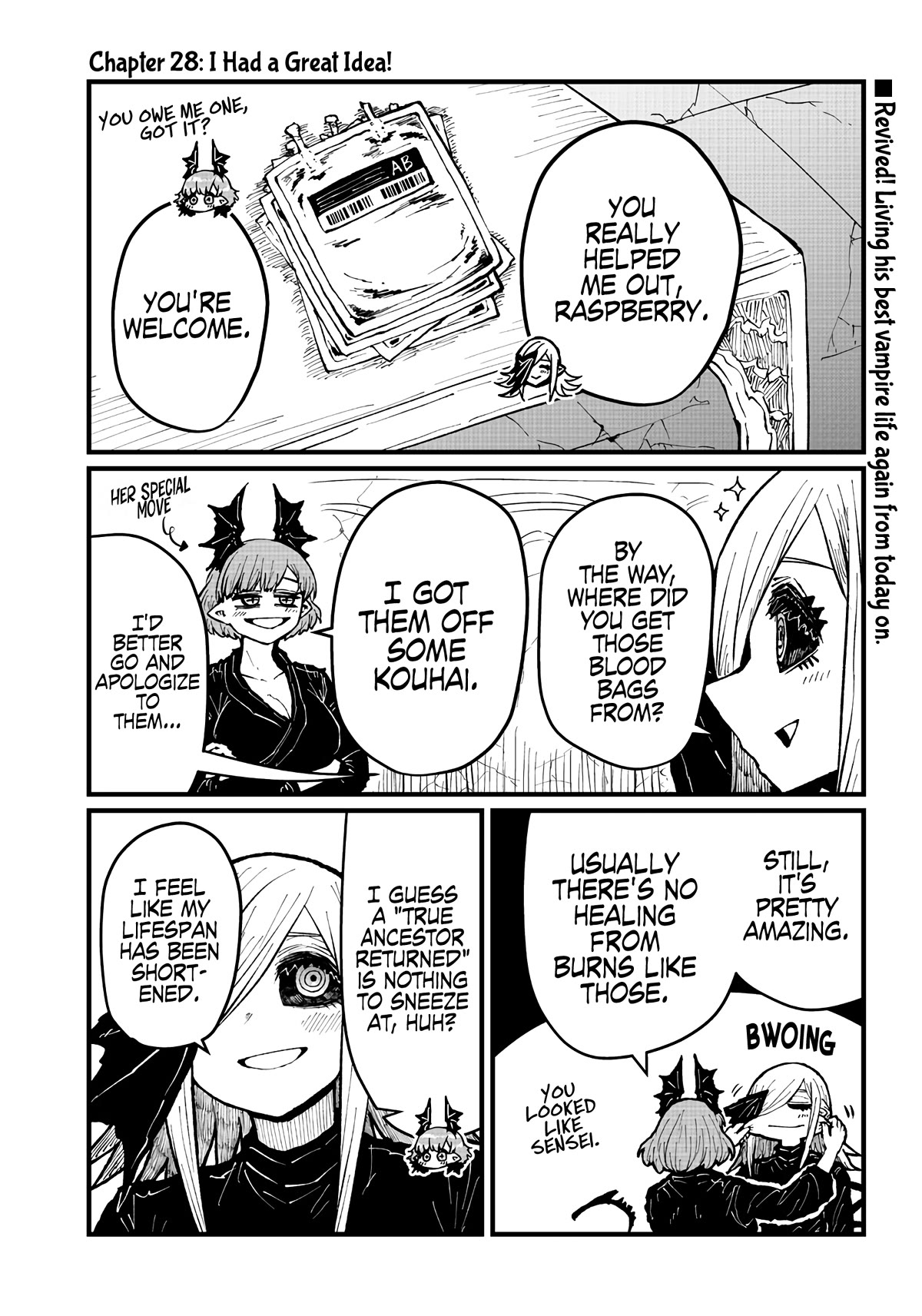 Please Give Me Your Blood, I Will Serve You in Gratitude Chapter 28 page 2 - Chapter 28: I Had a Great Idea!