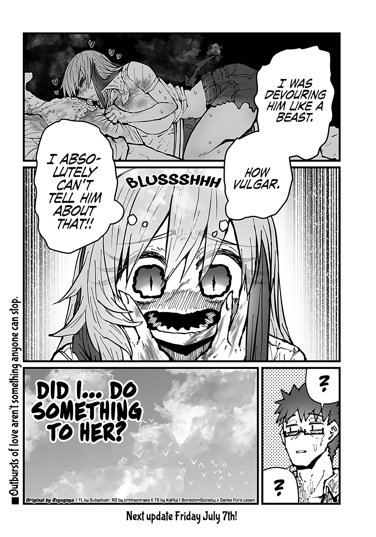 Please Give Me Your Blood, I Will Serve You in Gratitude Chapter 30 page 13 - Chapter 30: I Absolutely Can't Tell Him About That!