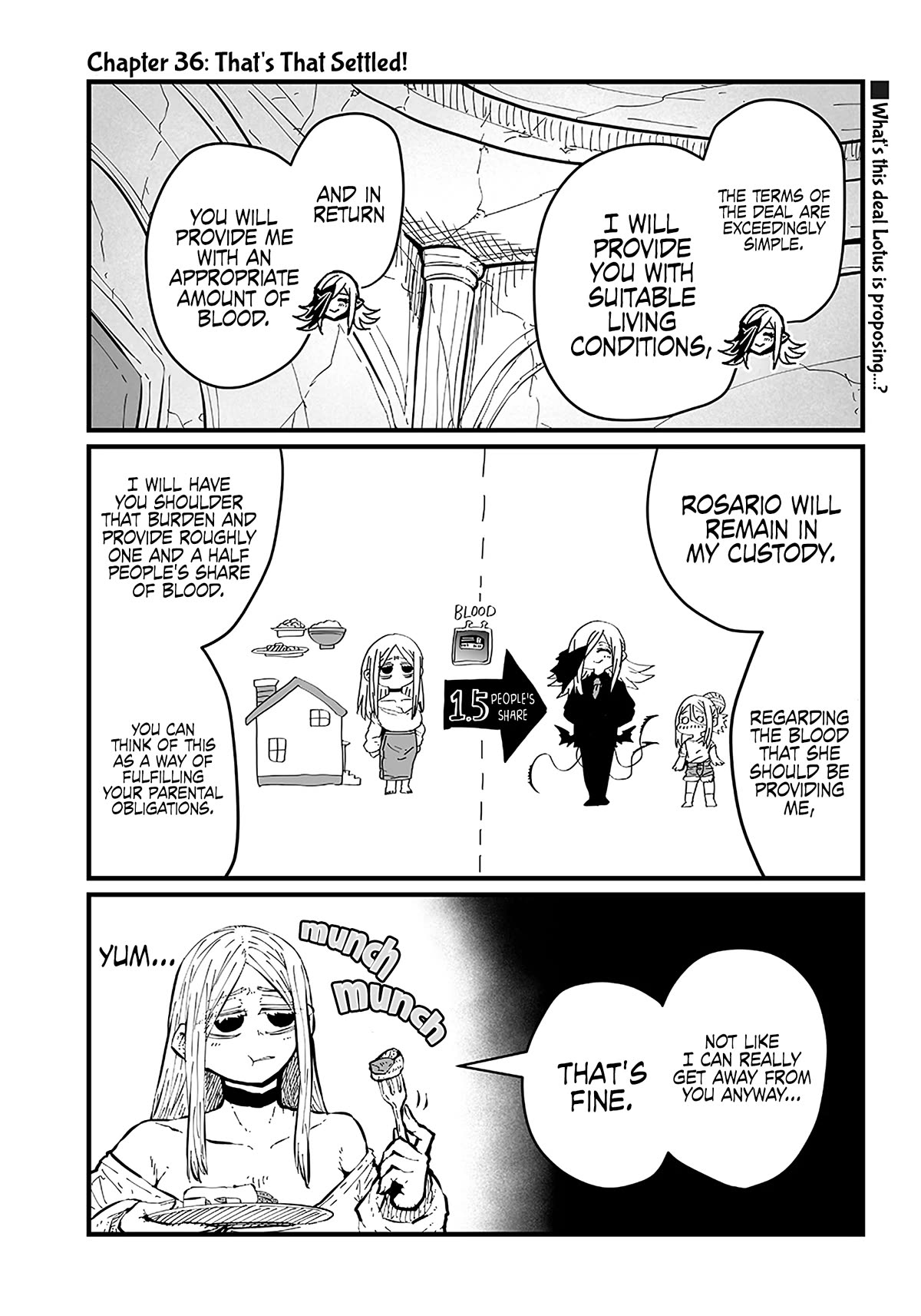 Please Give Me Your Blood, I Will Serve You in Gratitude Chapter 36 page 2 - Chapter 36: That's That Settled