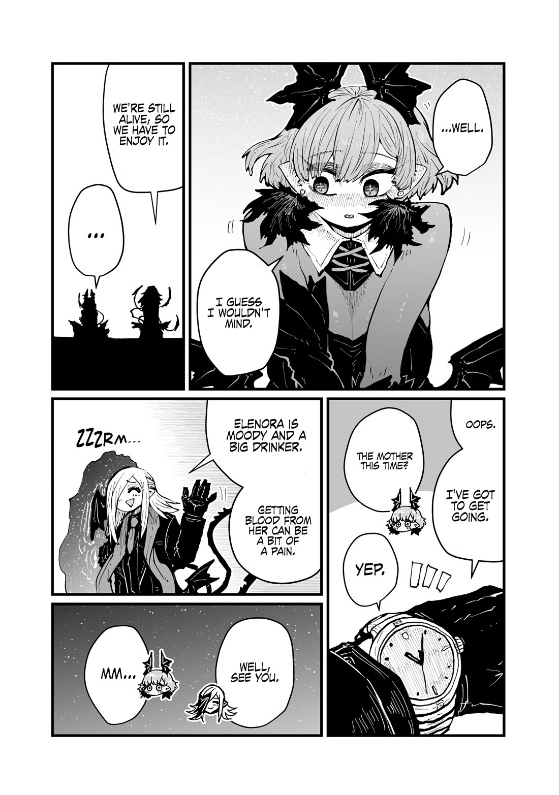 Please Give Me Your Blood, I Will Serve You in Gratitude Chapter 38 page 4 - Chapter 38: We’re Still Alive, so We Have to Enjoy It!
