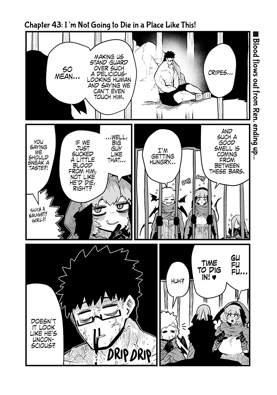 Please Give Me Your Blood, I Will Serve You in Gratitude Chapter 43 page 1 - Chapter 43: I’m Not Going to Die in a Place Like This!