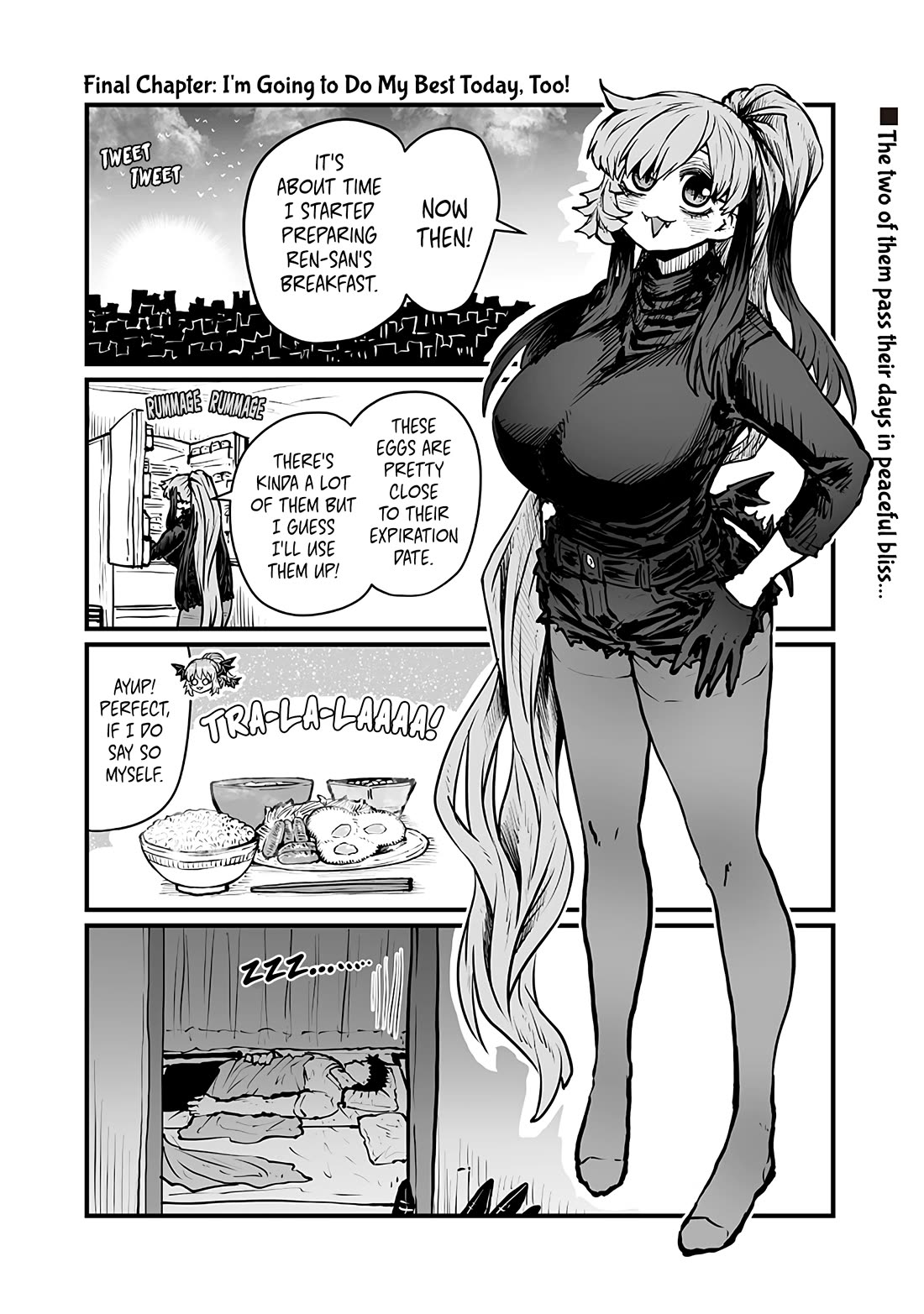 Please Give Me Your Blood, I Will Serve You in Gratitude Chapter 50 page 1 - Chapter 50: I'm Going to Do My Best Today, Too! [END]