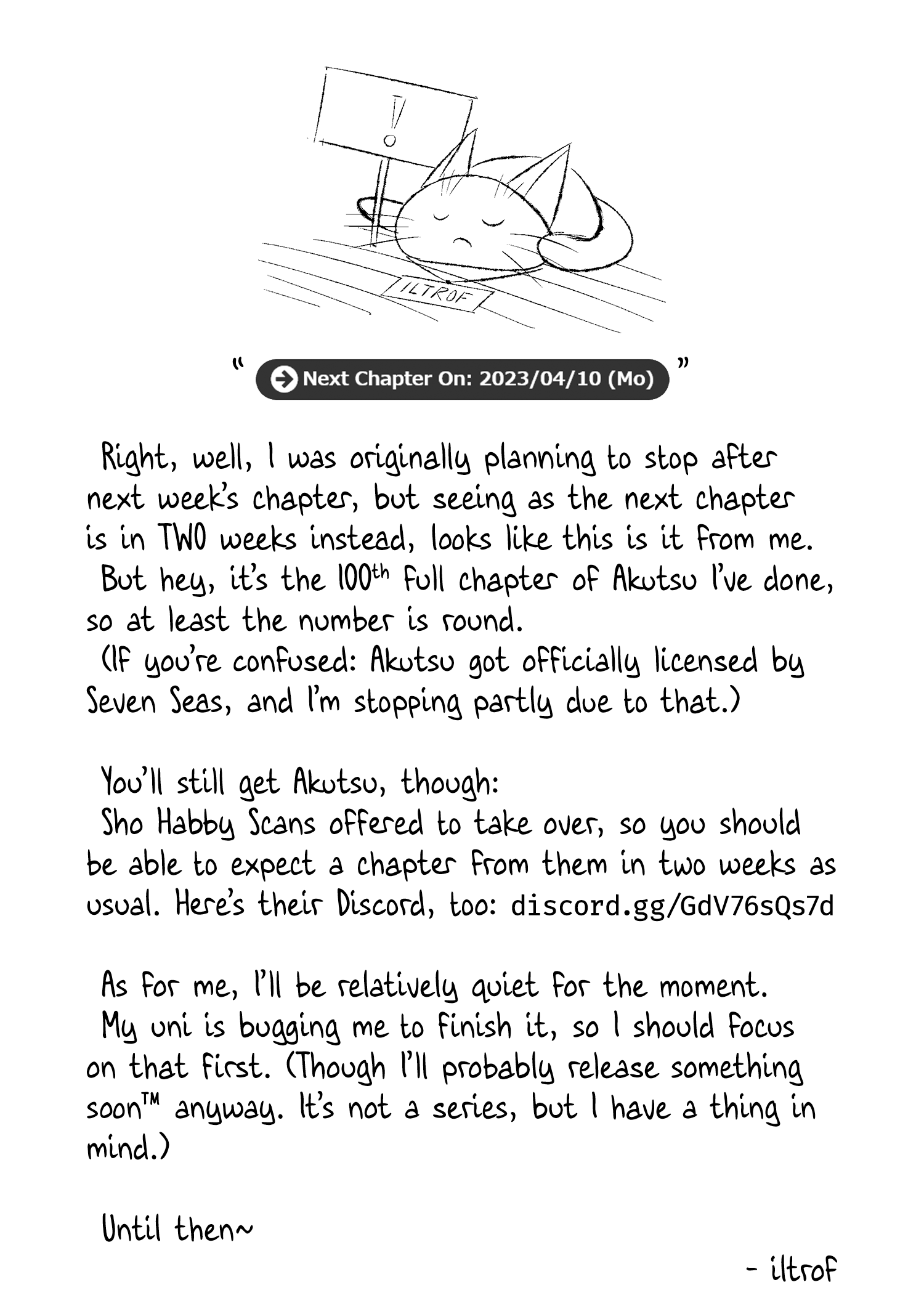 Please Go Home, Akutsu-san! Chapter 137 page 9 - Chapter 137