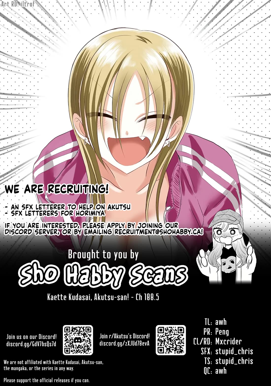Please Go Home, Akutsu-san! Chapter 188.5 page 3 - Chapter 188.5