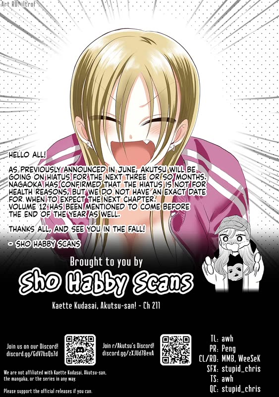 Please Go Home, Akutsu-san! Chapter 211 page 13 - Chapter 211