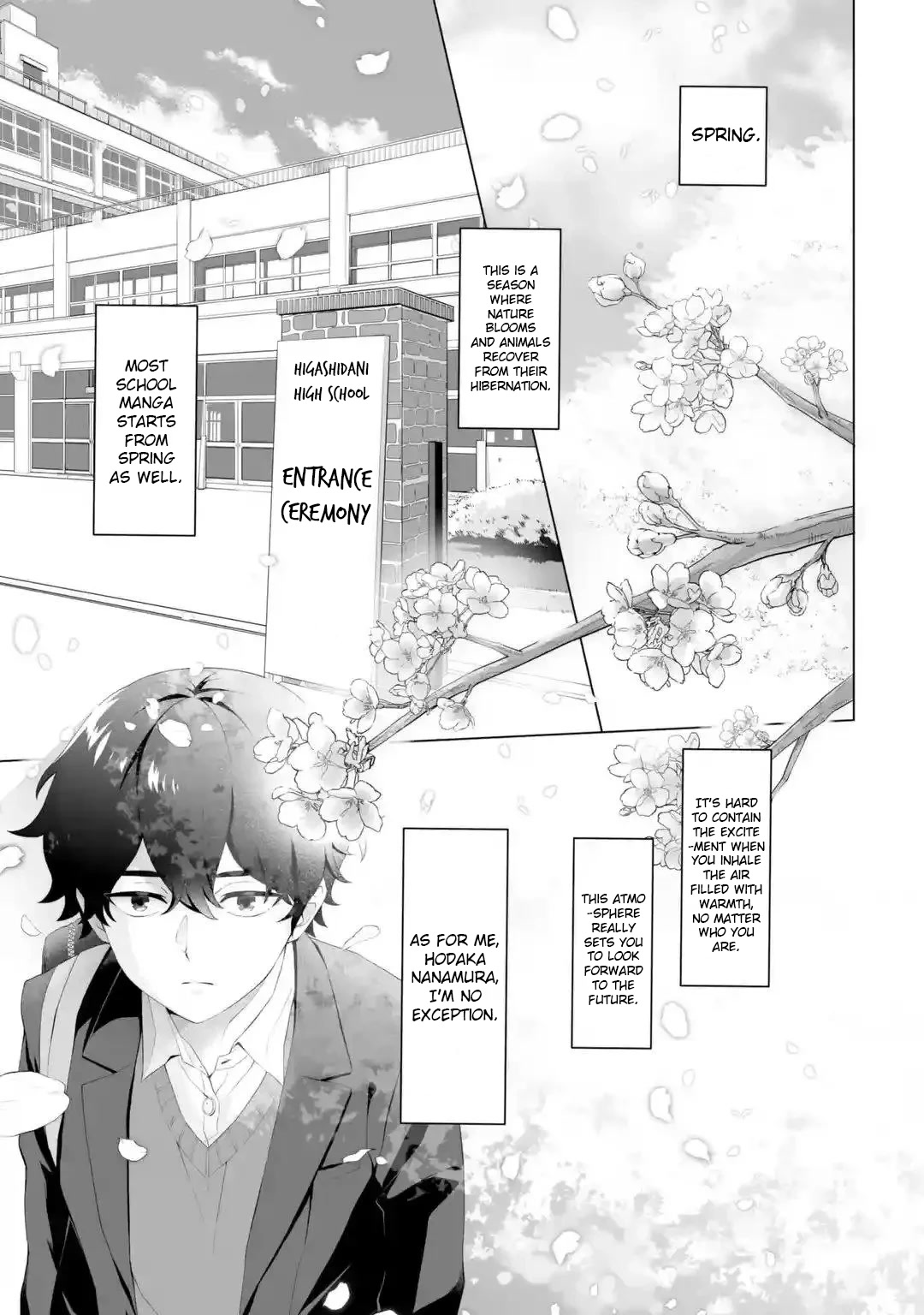 Please Leave Me Alone (For Some Reason, She Wants to Change a Lone Wolf's Helpless High School Life.) Chapter 1 page 1 - Chapter 1: A Loner Can't Make Friends Even After Going Back, Right?