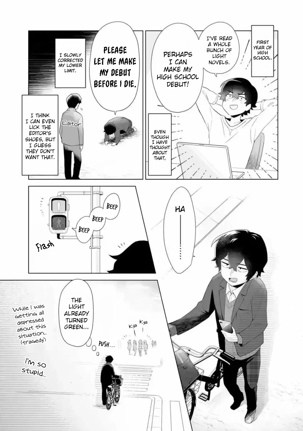Please Leave Me Alone (For Some Reason, She Wants to Change a Lone Wolf's Helpless High School Life.) Chapter 1 page 15 - Chapter 1: A Loner Can't Make Friends Even After Going Back, Right?