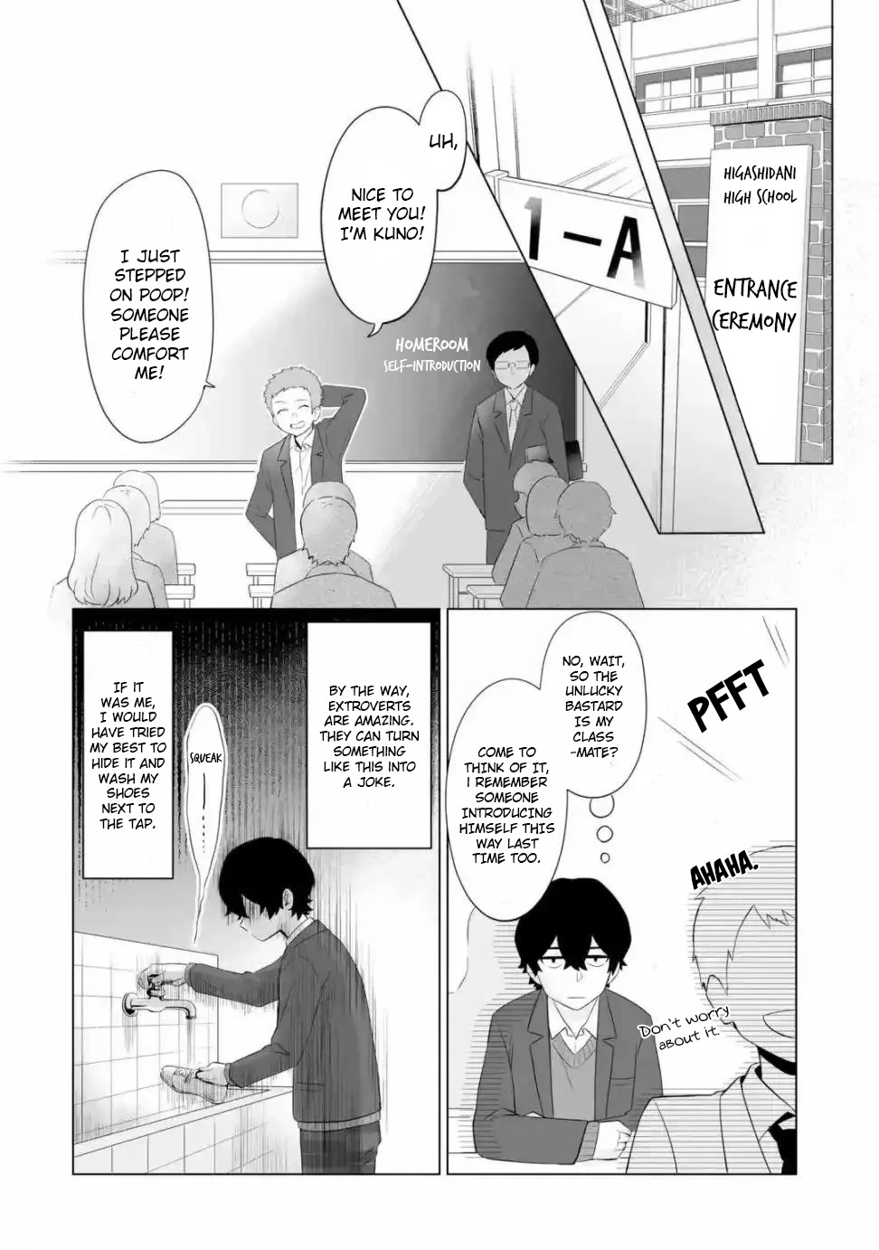 Please Leave Me Alone (For Some Reason, She Wants to Change a Lone Wolf's Helpless High School Life.) Chapter 1 page 36 - Chapter 1: A Loner Can't Make Friends Even After Going Back, Right?