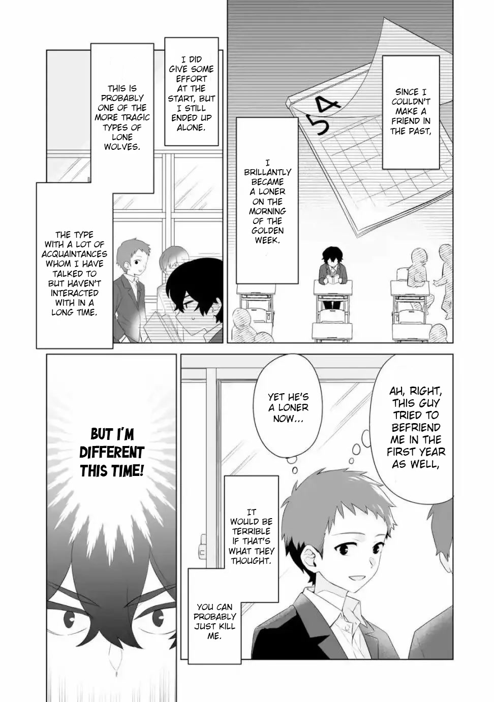 Please Leave Me Alone (For Some Reason, She Wants to Change a Lone Wolf's Helpless High School Life.) Chapter 1 page 39 - Chapter 1: A Loner Can't Make Friends Even After Going Back, Right?
