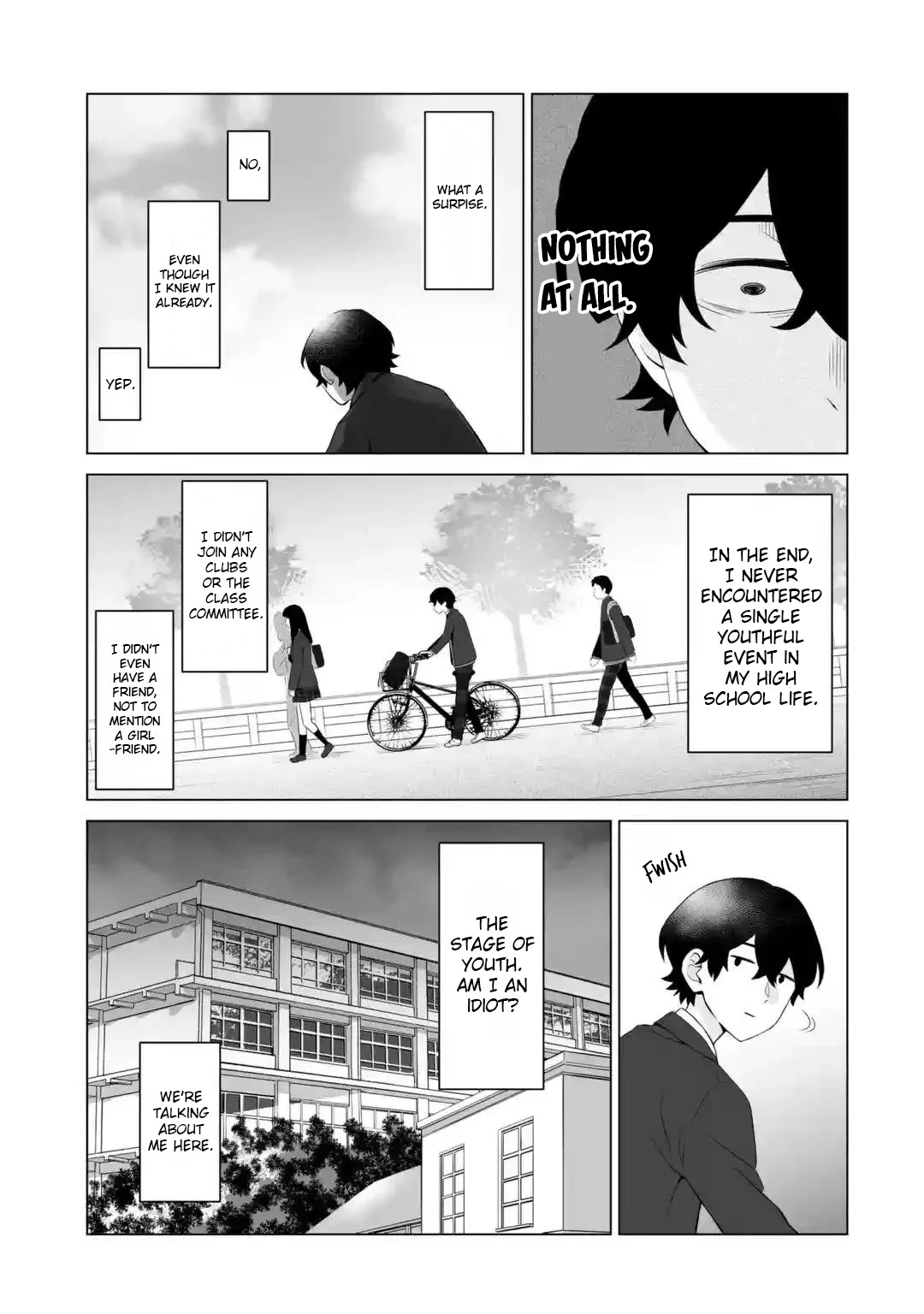 Please Leave Me Alone (For Some Reason, She Wants to Change a Lone Wolf's Helpless High School Life.) Chapter 1 page 7 - Chapter 1: A Loner Can't Make Friends Even After Going Back, Right?