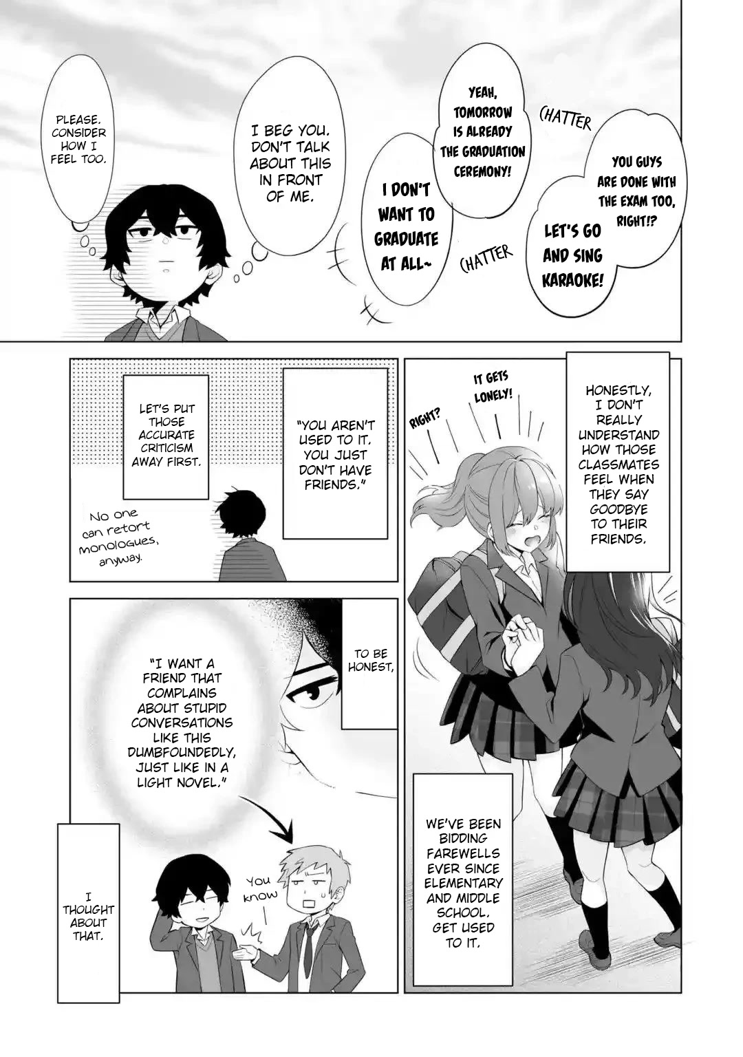 Please Leave Me Alone (For Some Reason, She Wants to Change a Lone Wolf's Helpless High School Life.) Chapter 1 page 9 - Chapter 1: A Loner Can't Make Friends Even After Going Back, Right?