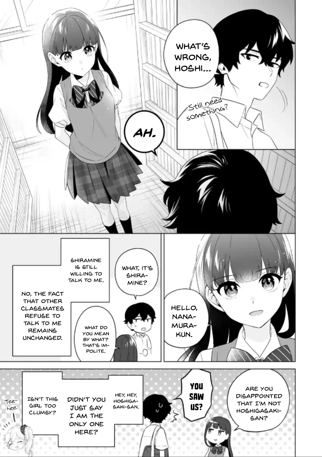 Please Leave Me Alone (For Some Reason, She Wants to Change a Lone Wolf's Helpless High School Life.) Chapter 10 page 11 - Chapter 10: Mashiro Shiramine Spoke to Me Again