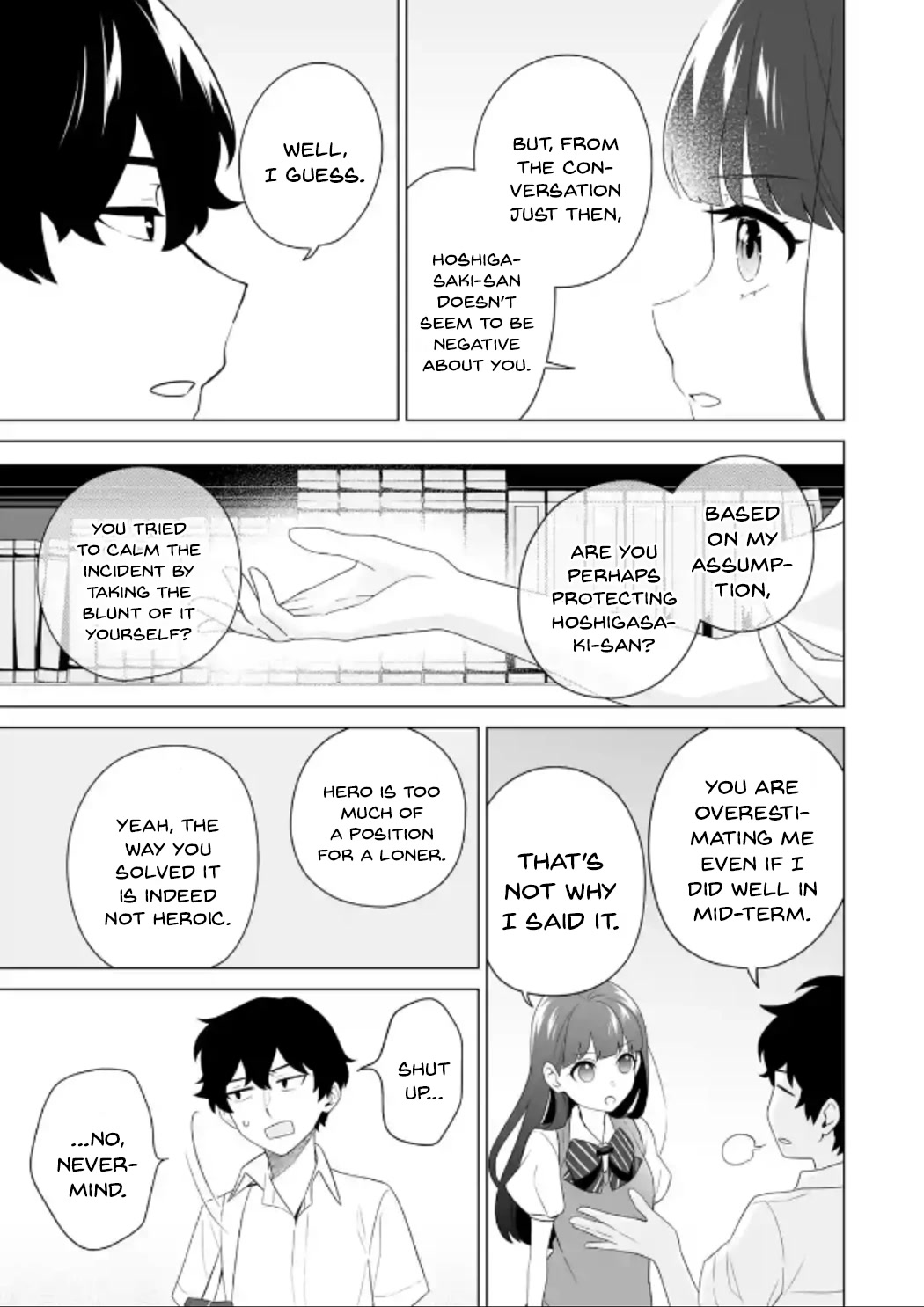 Please Leave Me Alone (For Some Reason, She Wants to Change a Lone Wolf's Helpless High School Life.) Chapter 10 page 13 - Chapter 10: Mashiro Shiramine Spoke to Me Again