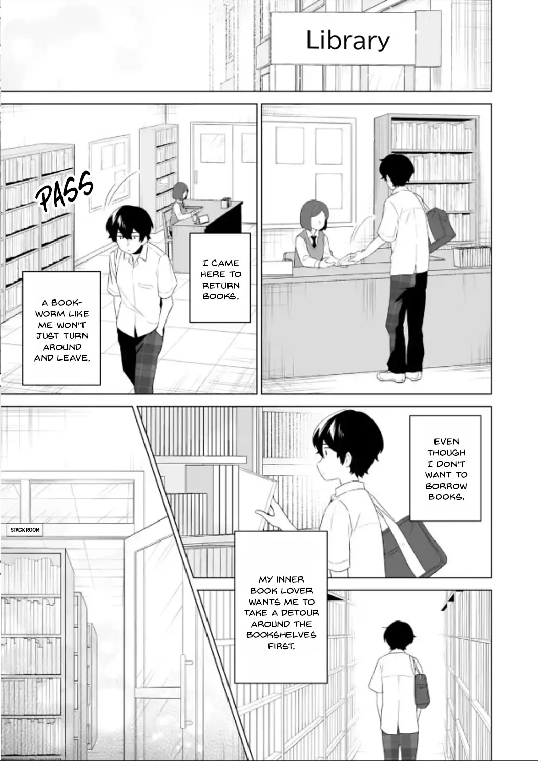 Please Leave Me Alone (For Some Reason, She Wants to Change a Lone Wolf's Helpless High School Life.) Chapter 10 page 3 - Chapter 10: Mashiro Shiramine Spoke to Me Again