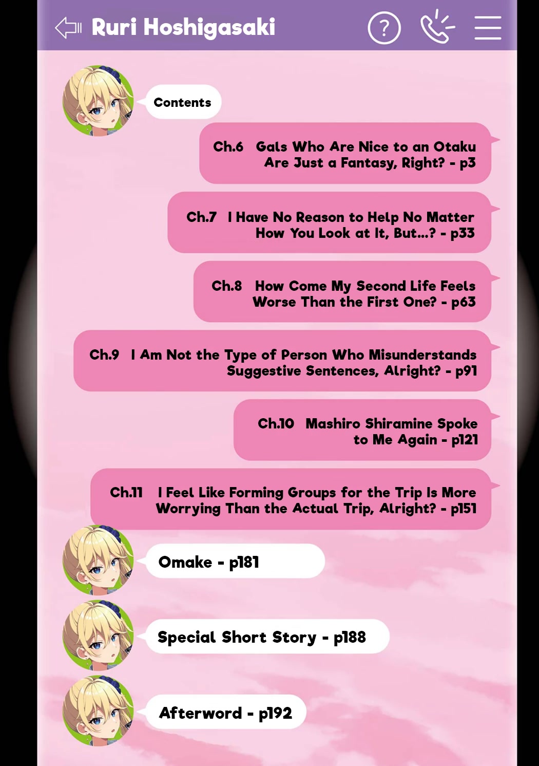 Please Leave Me Alone (For Some Reason, She Wants to Change a Lone Wolf's Helpless High School Life.) Chapter 11.5 page 4 - Chapter 11.5: Vol.2 Extras