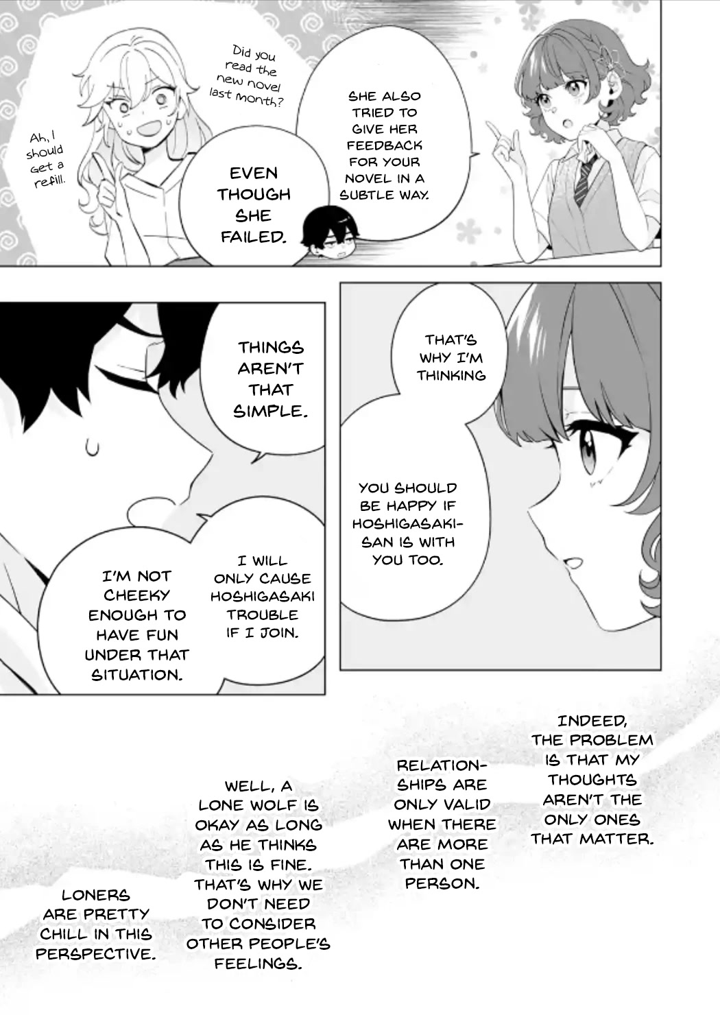 Please Leave Me Alone (For Some Reason, She Wants to Change a Lone Wolf's Helpless High School Life.) Chapter 12 page 13 - Chapter 12: I Want You to Stop Imposing These Normie Values of Yours onto Me, Alright?