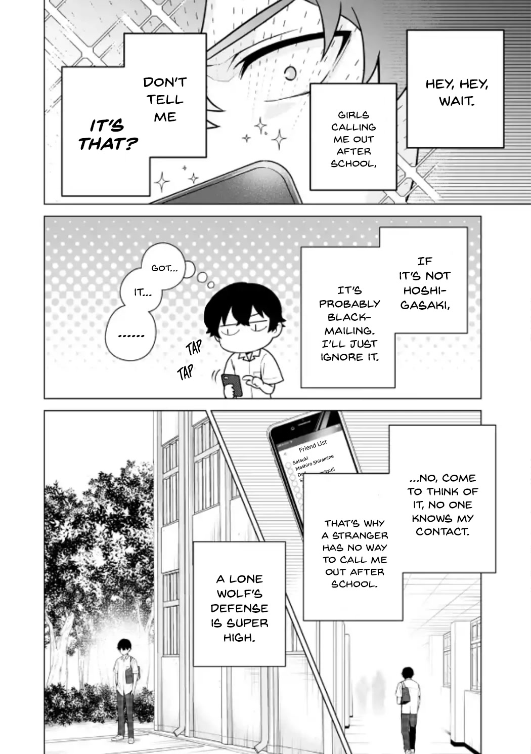 Please Leave Me Alone (For Some Reason, She Wants to Change a Lone Wolf's Helpless High School Life.) Chapter 12 page 2 - Chapter 12: I Want You to Stop Imposing These Normie Values of Yours onto Me, Alright?