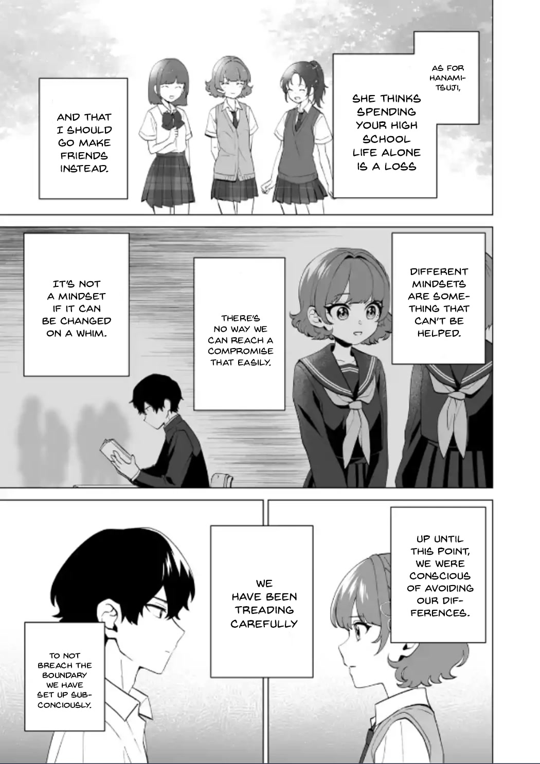 Please Leave Me Alone (For Some Reason, She Wants to Change a Lone Wolf's Helpless High School Life.) Chapter 12 page 25 - Chapter 12: I Want You to Stop Imposing These Normie Values of Yours onto Me, Alright?