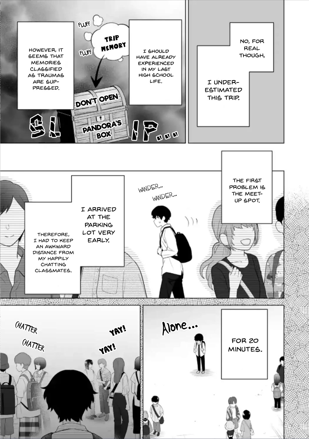 Please Leave Me Alone (For Some Reason, She Wants to Change a Lone Wolf's Helpless High School Life.) Chapter 13 page 13 - Chapter 13: A Loner Can't Possibly Leave a Nice Memory on the Trip, Okay?