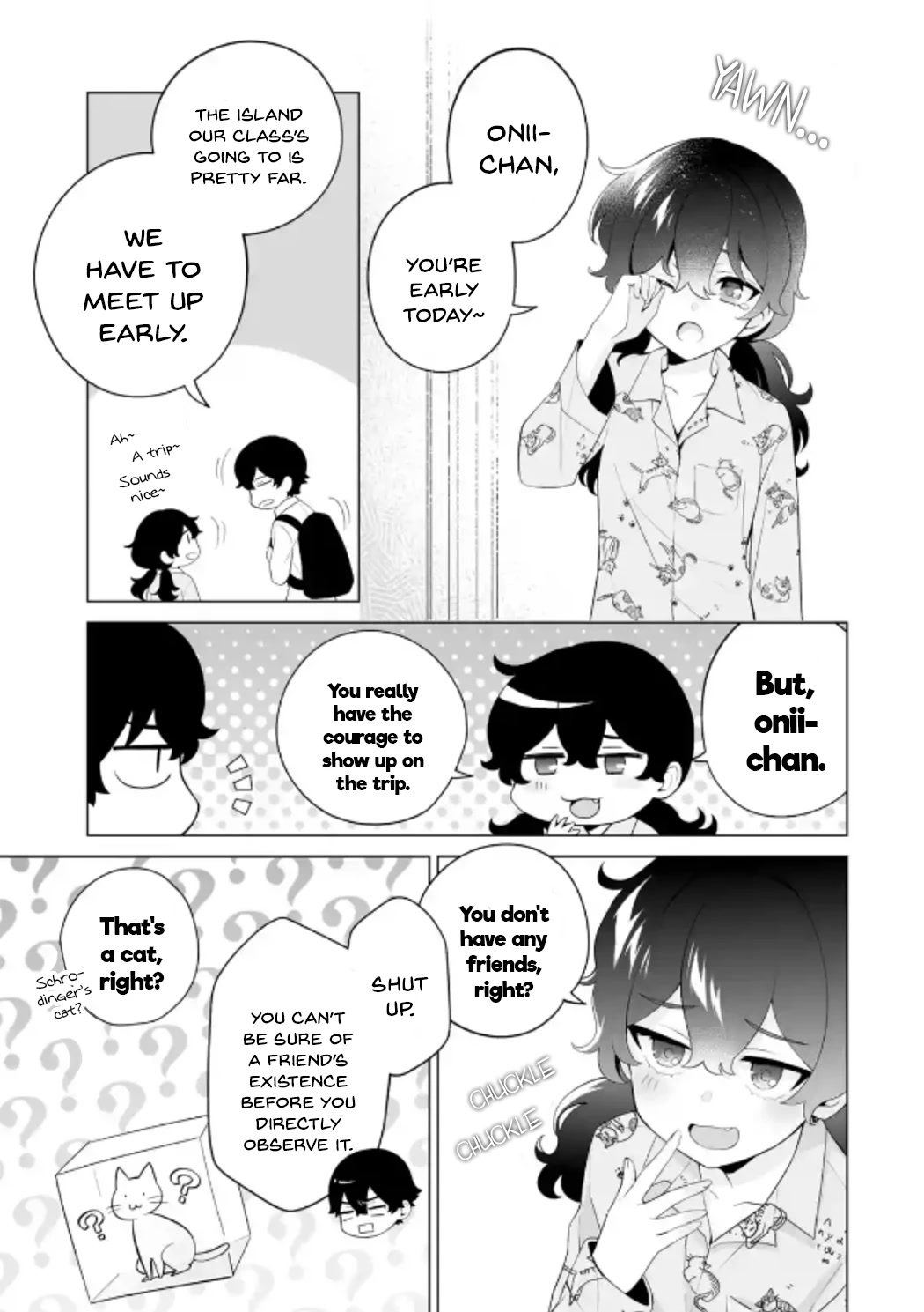 Please Leave Me Alone (For Some Reason, She Wants to Change a Lone Wolf's Helpless High School Life.) Chapter 13 page 3 - Chapter 13: A Loner Can't Possibly Leave a Nice Memory on the Trip, Okay?