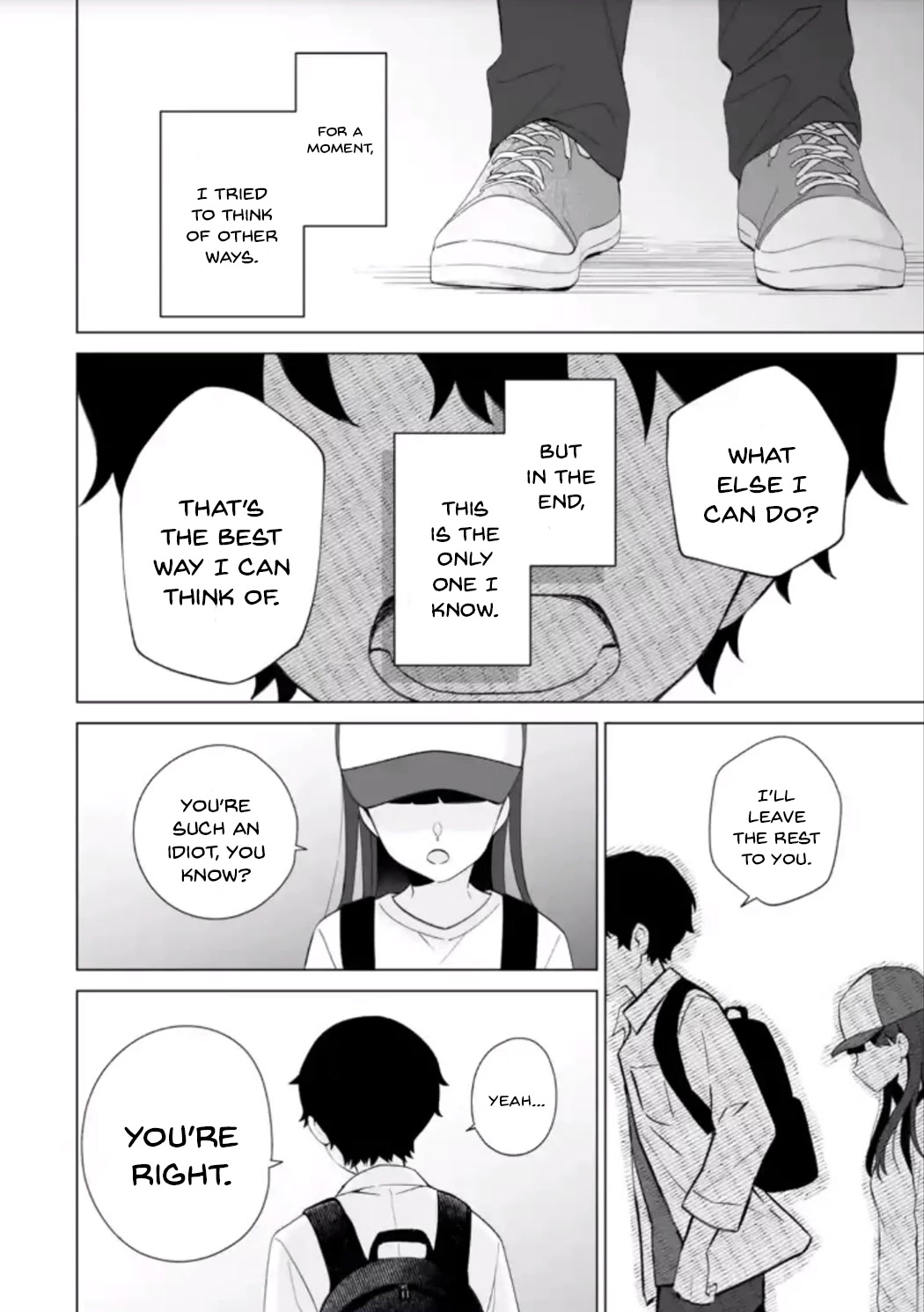 Please Leave Me Alone (For Some Reason, She Wants to Change a Lone Wolf's Helpless High School Life.) Chapter 14 page 16 - Chapter 14: There Are Only So Many Solutions a Loner Can Think of, Right?