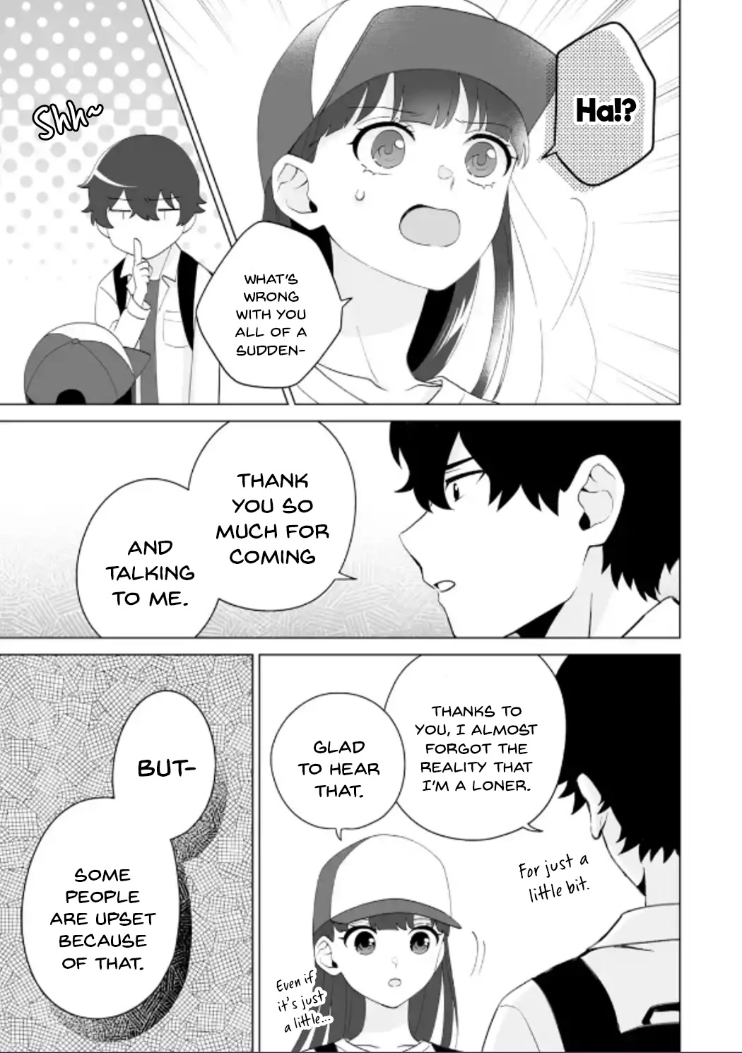 Please Leave Me Alone (For Some Reason, She Wants to Change a Lone Wolf's Helpless High School Life.) Chapter 14 page 3 - Chapter 14: There Are Only So Many Solutions a Loner Can Think of, Right?