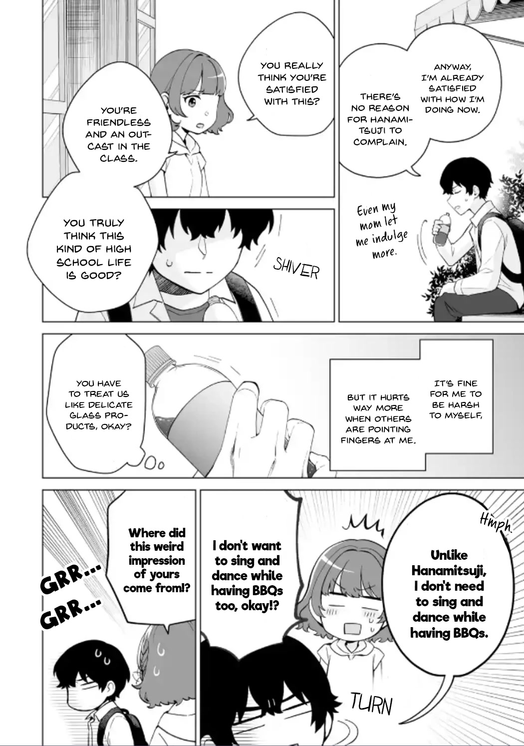Please Leave Me Alone (For Some Reason, She Wants to Change a Lone Wolf's Helpless High School Life.) Chapter 15 page 10 - Chapter 15: That Isn't the Face I Want to See on Hanamitsuji, Right?