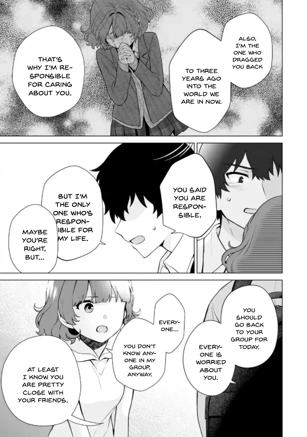 Please Leave Me Alone (For Some Reason, She Wants to Change a Lone Wolf's Helpless High School Life.) Chapter 15 page 13 - Chapter 15: That Isn't the Face I Want to See on Hanamitsuji, Right?