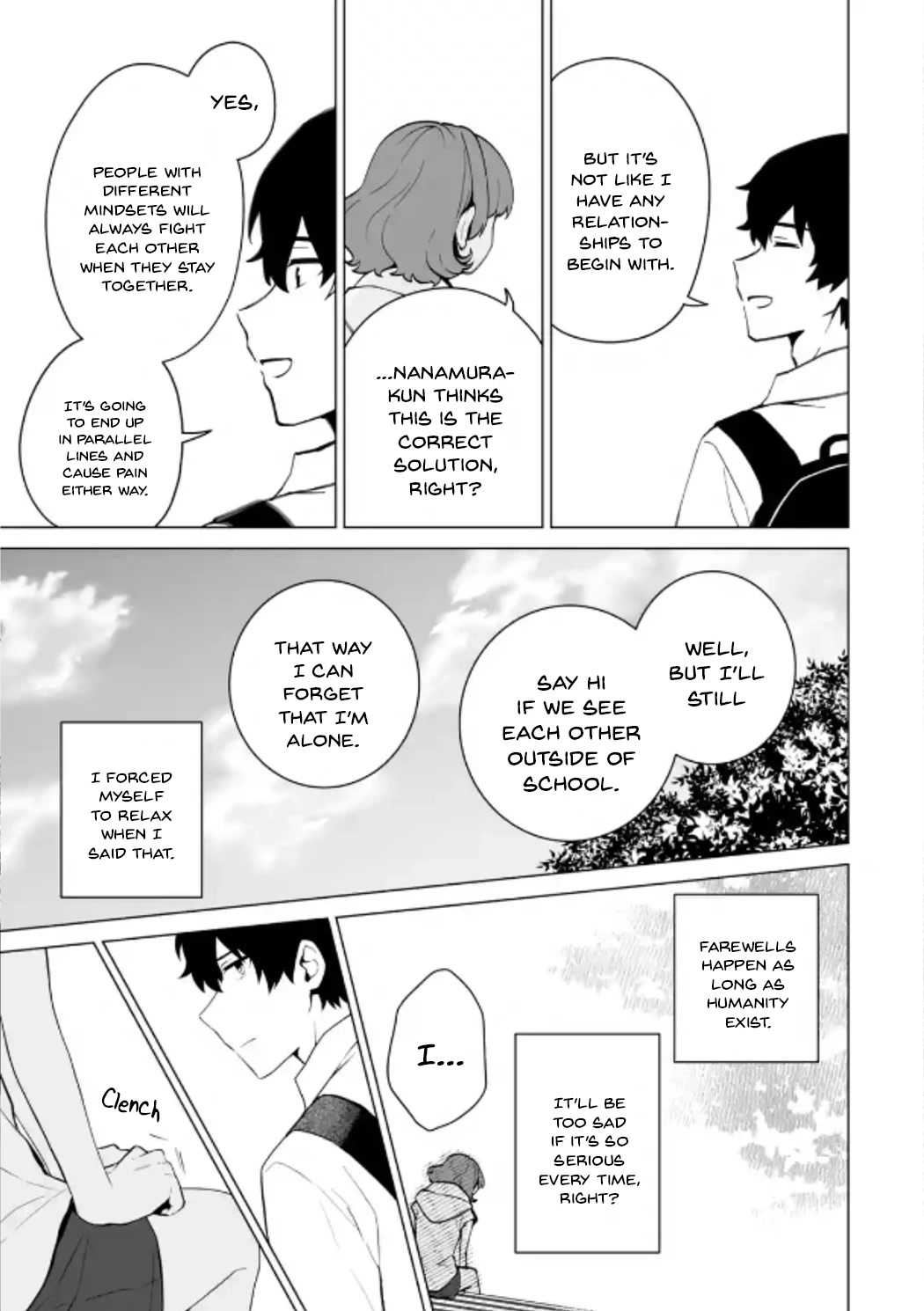 Please Leave Me Alone (For Some Reason, She Wants to Change a Lone Wolf's Helpless High School Life.) Chapter 15 page 17 - Chapter 15: That Isn't the Face I Want to See on Hanamitsuji, Right?
