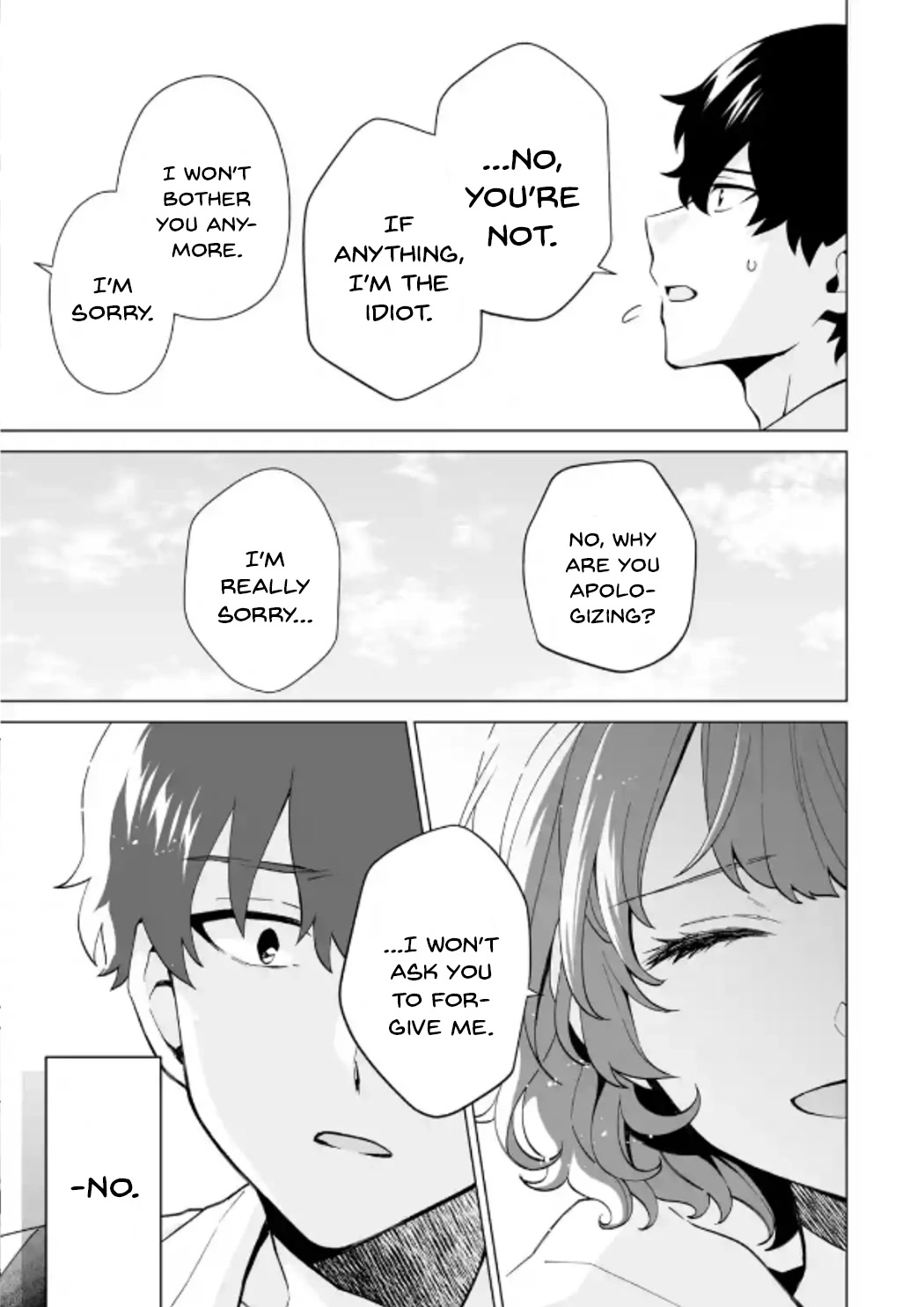 Please Leave Me Alone (For Some Reason, She Wants to Change a Lone Wolf's Helpless High School Life.) Chapter 15 page 19 - Chapter 15: That Isn't the Face I Want to See on Hanamitsuji, Right?