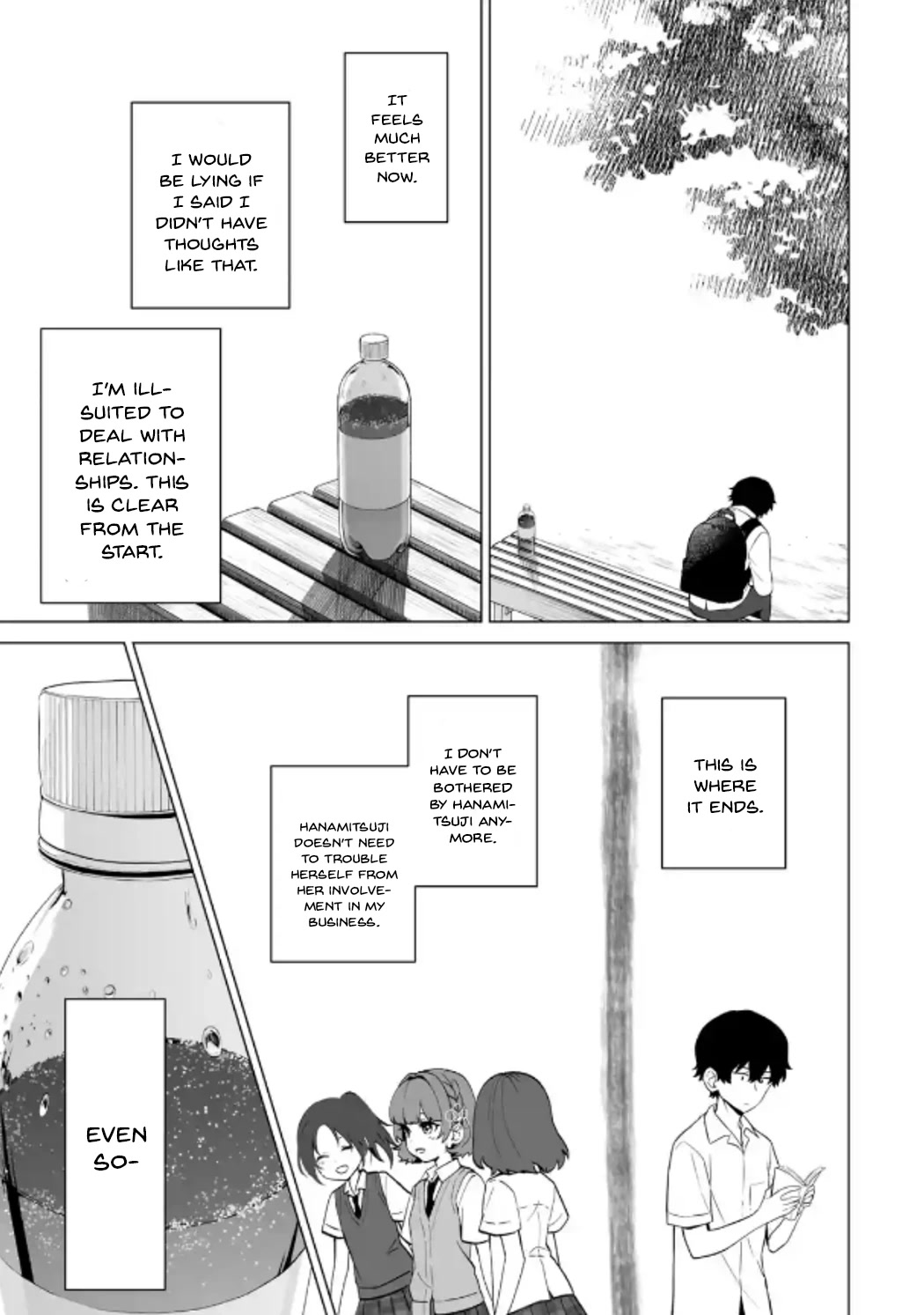 Please Leave Me Alone (For Some Reason, She Wants to Change a Lone Wolf's Helpless High School Life.) Chapter 15 page 21 - Chapter 15: That Isn't the Face I Want to See on Hanamitsuji, Right?