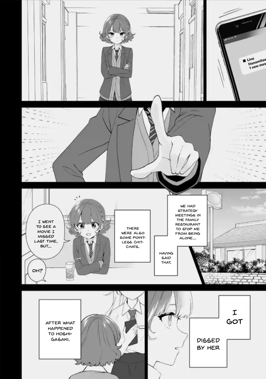 Please Leave Me Alone (For Some Reason, She Wants to Change a Lone Wolf's Helpless High School Life.) Chapter 15 page 26 - Chapter 15: That Isn't the Face I Want to See on Hanamitsuji, Right?