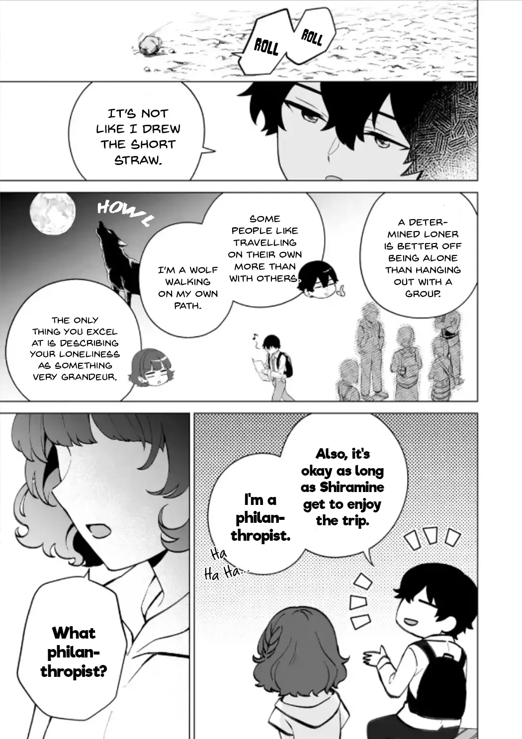 Please Leave Me Alone (For Some Reason, She Wants to Change a Lone Wolf's Helpless High School Life.) Chapter 15 page 7 - Chapter 15: That Isn't the Face I Want to See on Hanamitsuji, Right?