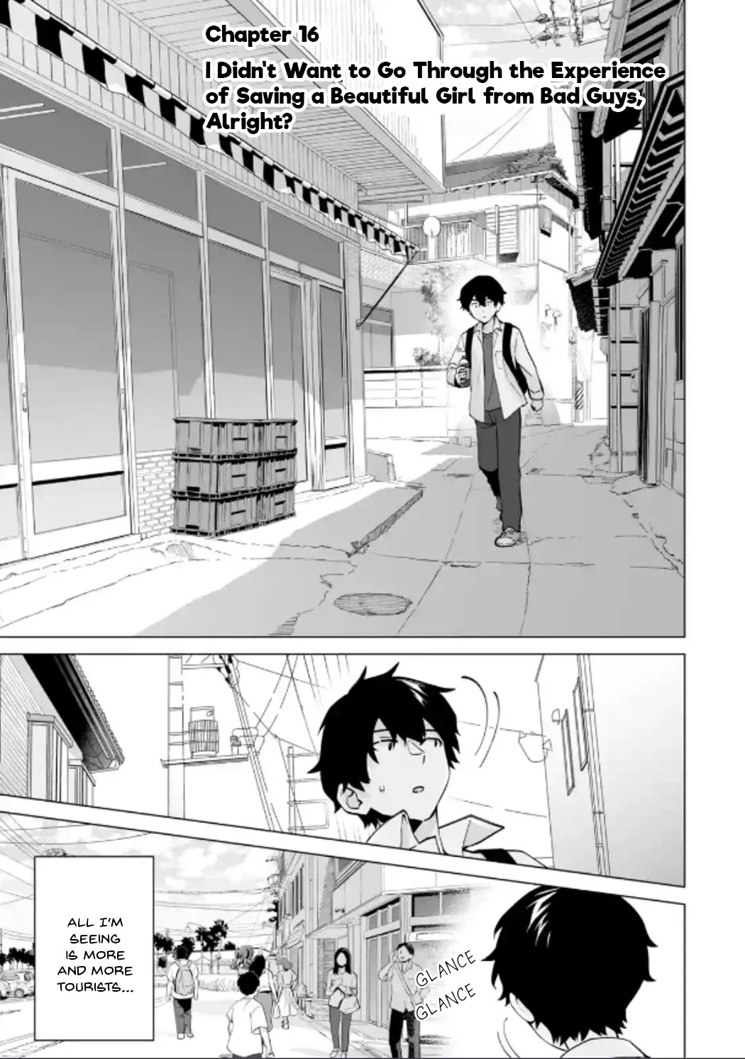 Please Leave Me Alone (For Some Reason, She Wants to Change a Lone Wolf's Helpless High School Life.) Chapter 16 page 1 - Chapter 16: I Didn't Want to Go Through the Experience of Saving a Beautiful Girl from Bad Guys, Alright?