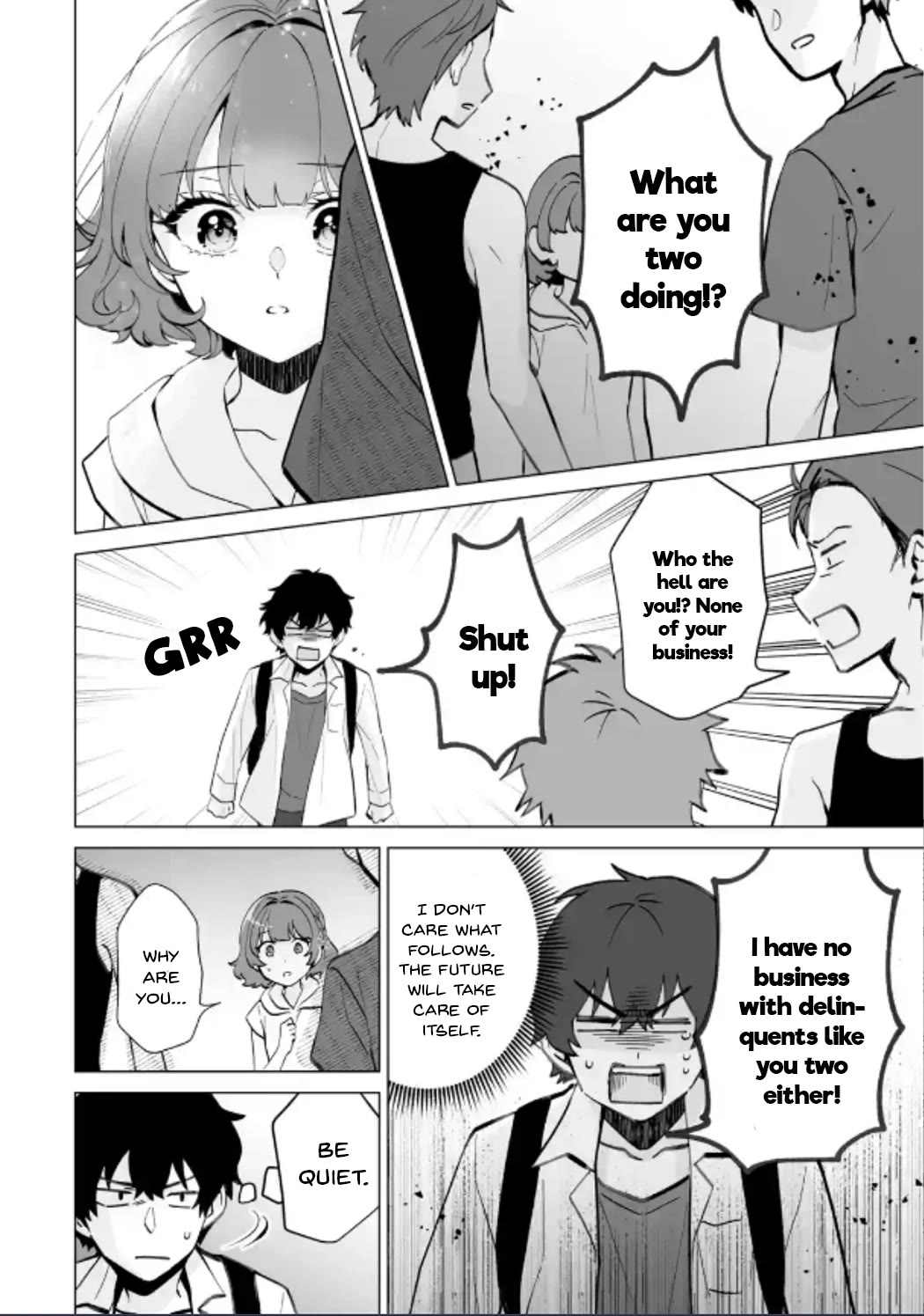 Please Leave Me Alone (For Some Reason, She Wants to Change a Lone Wolf's Helpless High School Life.) Chapter 16 page 12 - Chapter 16: I Didn't Want to Go Through the Experience of Saving a Beautiful Girl from Bad Guys, Alright?