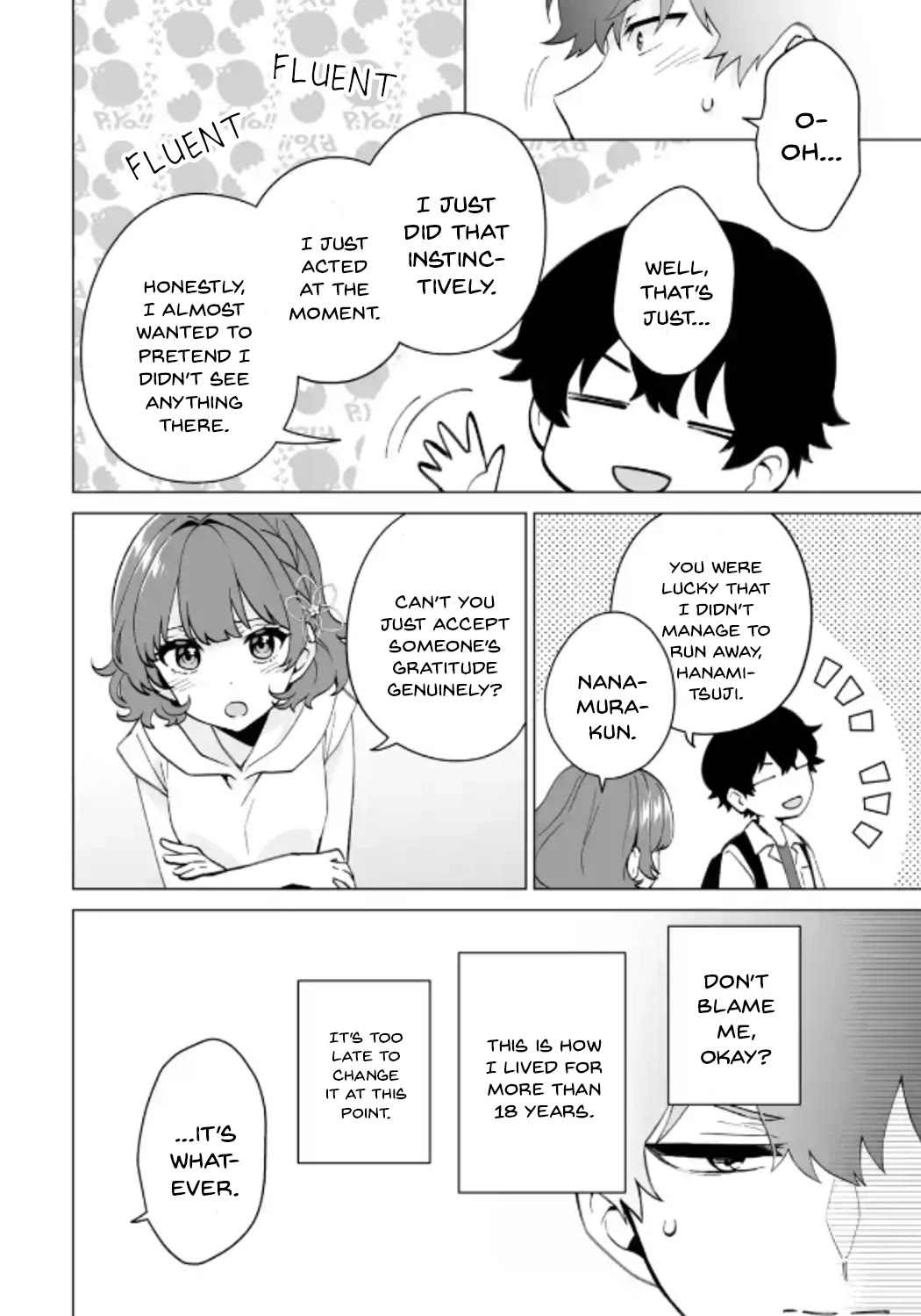 Please Leave Me Alone (For Some Reason, She Wants to Change a Lone Wolf's Helpless High School Life.) Chapter 16 page 28 - Chapter 16: I Didn't Want to Go Through the Experience of Saving a Beautiful Girl from Bad Guys, Alright?