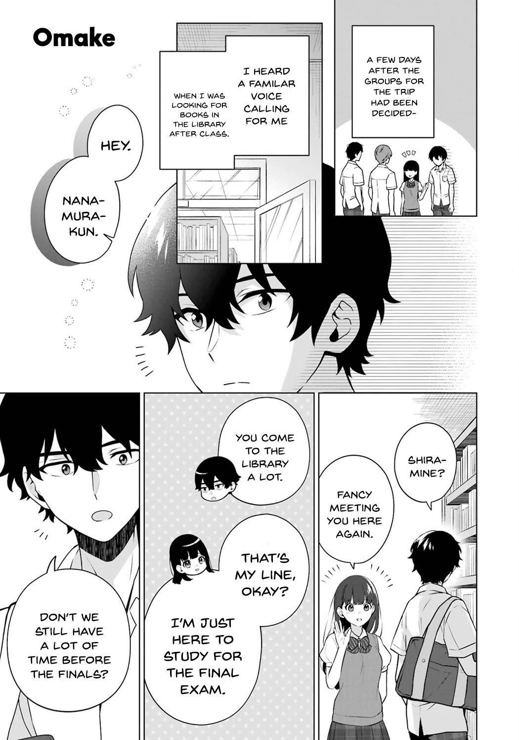 Please Leave Me Alone (For Some Reason, She Wants to Change a Lone Wolf's Helpless High School Life.) Chapter 17.5 page 5 - Chapter 17.5: Vol.3 Extras