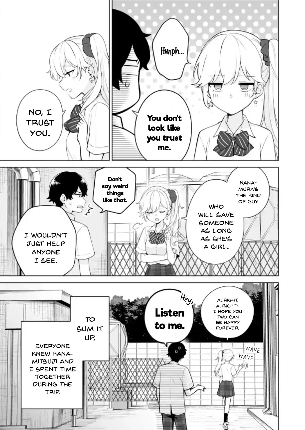 Please Leave Me Alone (For Some Reason, She Wants to Change a Lone Wolf's Helpless High School Life.) Chapter 18 page 17 - Chapter 18: The Reflection Meeting Began Just When I Thought It Was a Happy Ending