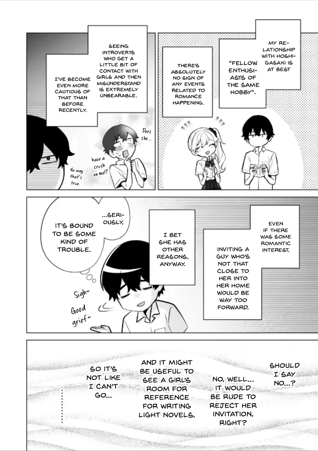 Please Leave Me Alone (For Some Reason, She Wants to Change a Lone Wolf's Helpless High School Life.) Chapter 19 page 4 - Chapter 19: Isn't This Something I Have Read in a Rom-Com?