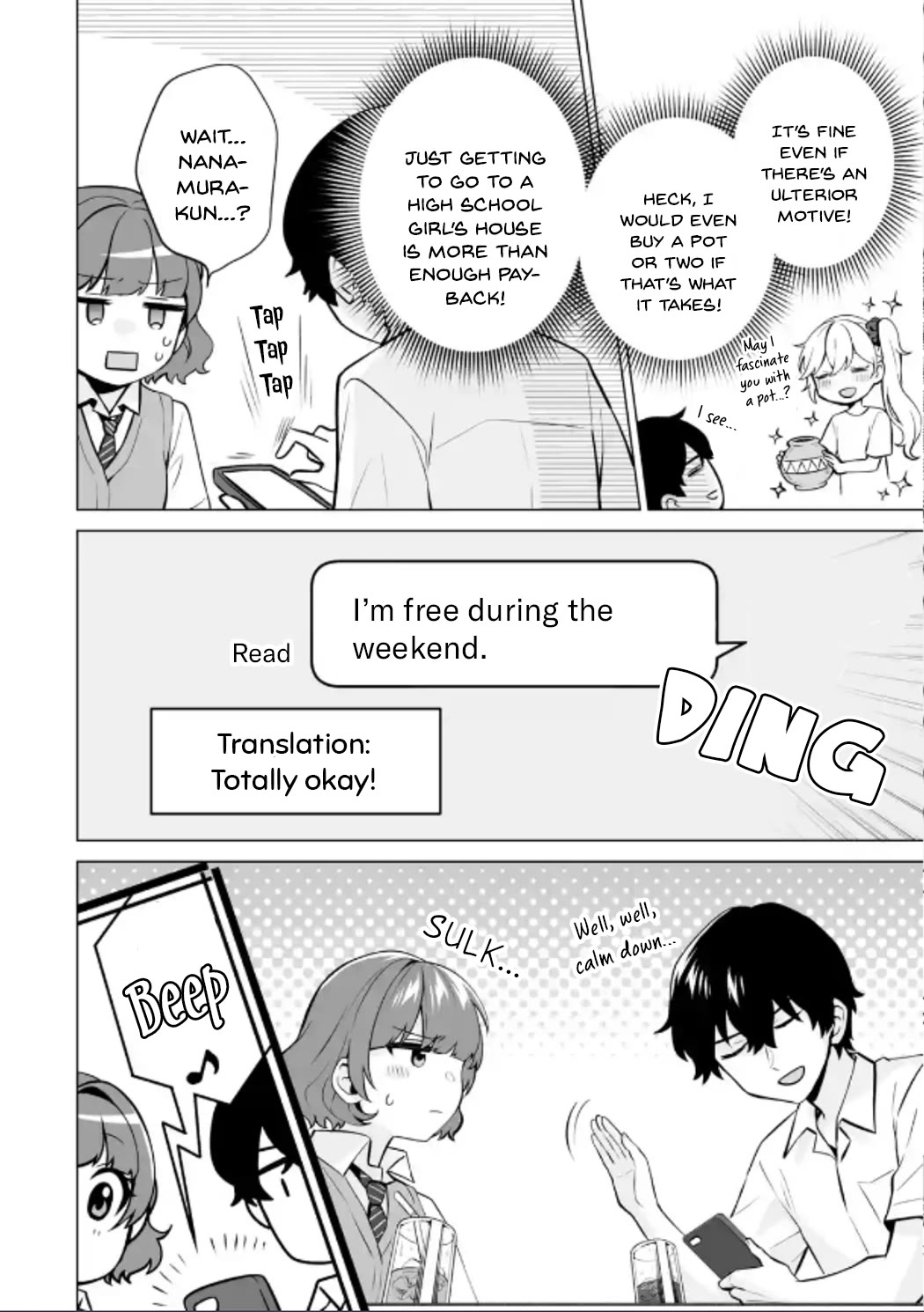 Please Leave Me Alone (For Some Reason, She Wants to Change a Lone Wolf's Helpless High School Life.) Chapter 19 page 6 - Chapter 19: Isn't This Something I Have Read in a Rom-Com?