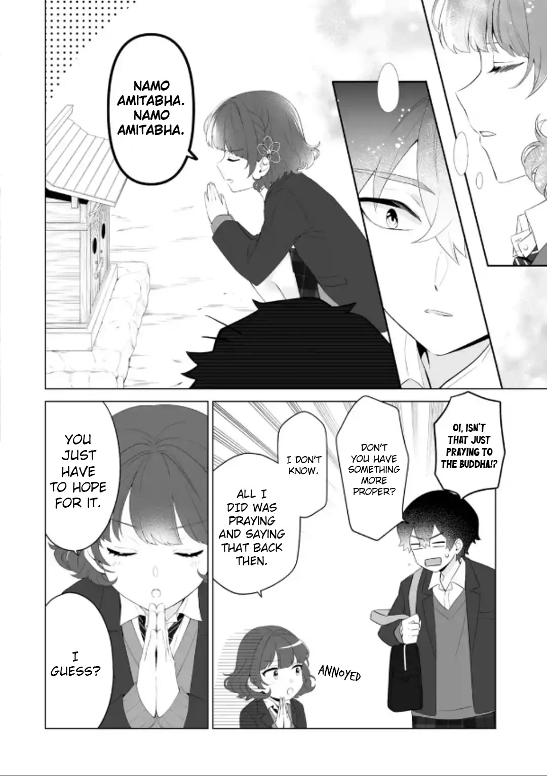 Please Leave Me Alone (For Some Reason, She Wants to Change a Lone Wolf's Helpless High School Life.) Chapter 2 page 12 - Chapter 2: A Time Leap Isn't Going to Change How I Live, Alright?