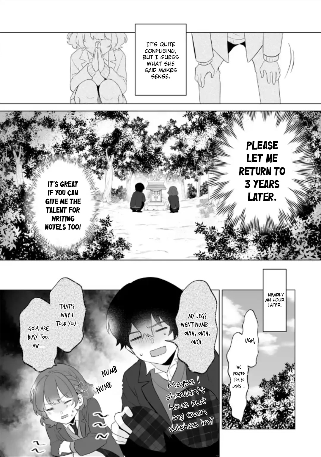 Please Leave Me Alone (For Some Reason, She Wants to Change a Lone Wolf's Helpless High School Life.) Chapter 2 page 13 - Chapter 2: A Time Leap Isn't Going to Change How I Live, Alright?