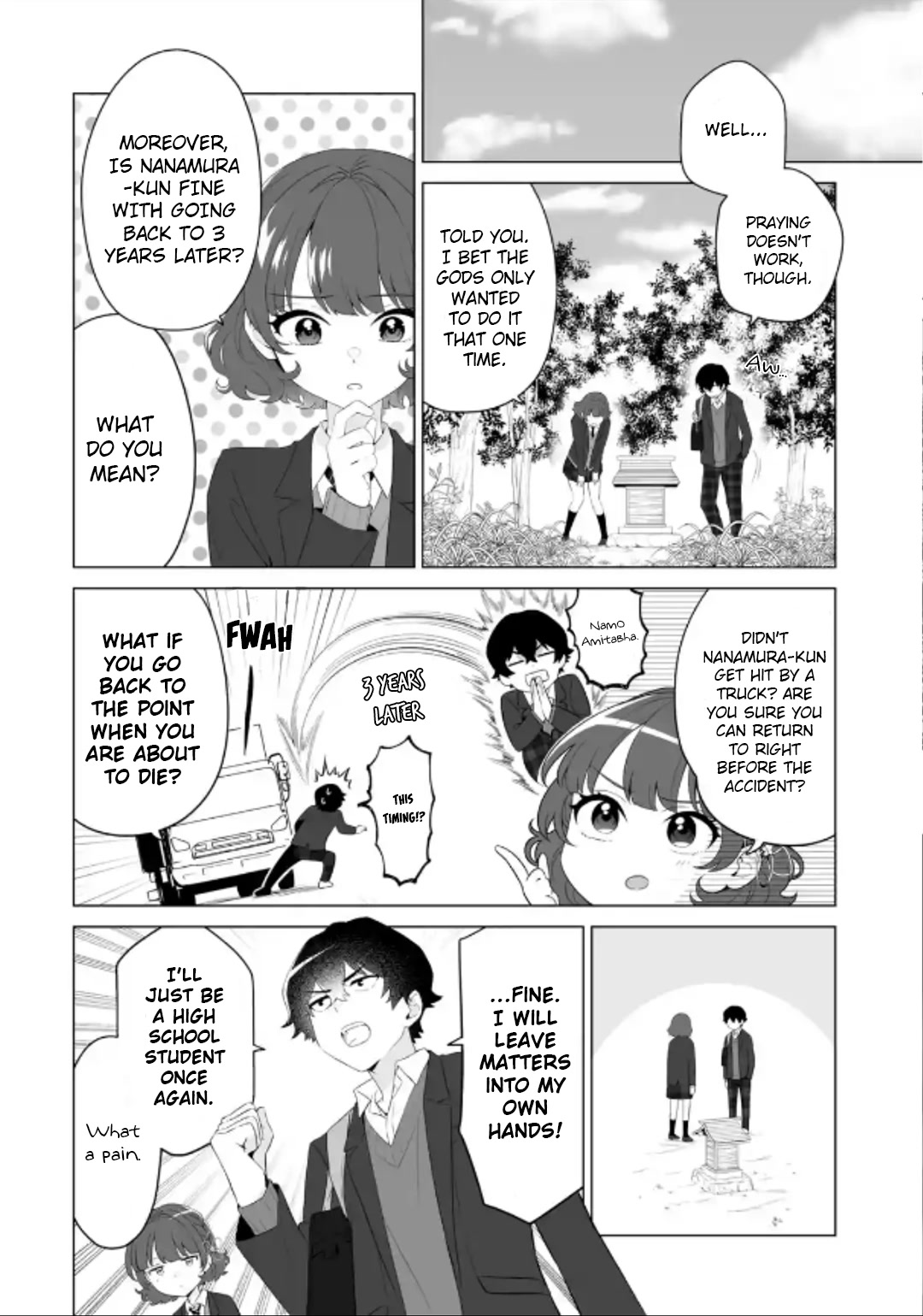 Please Leave Me Alone (For Some Reason, She Wants to Change a Lone Wolf's Helpless High School Life.) Chapter 2 page 14 - Chapter 2: A Time Leap Isn't Going to Change How I Live, Alright?