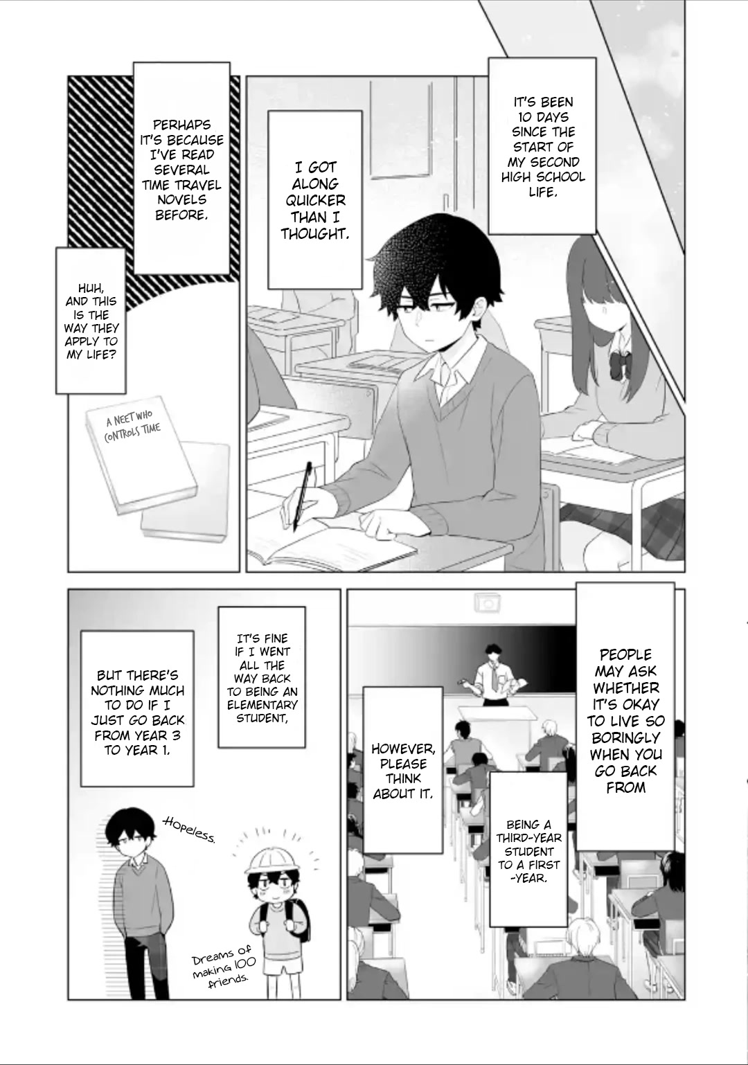 Please Leave Me Alone (For Some Reason, She Wants to Change a Lone Wolf's Helpless High School Life.) Chapter 2 page 19 - Chapter 2: A Time Leap Isn't Going to Change How I Live, Alright?