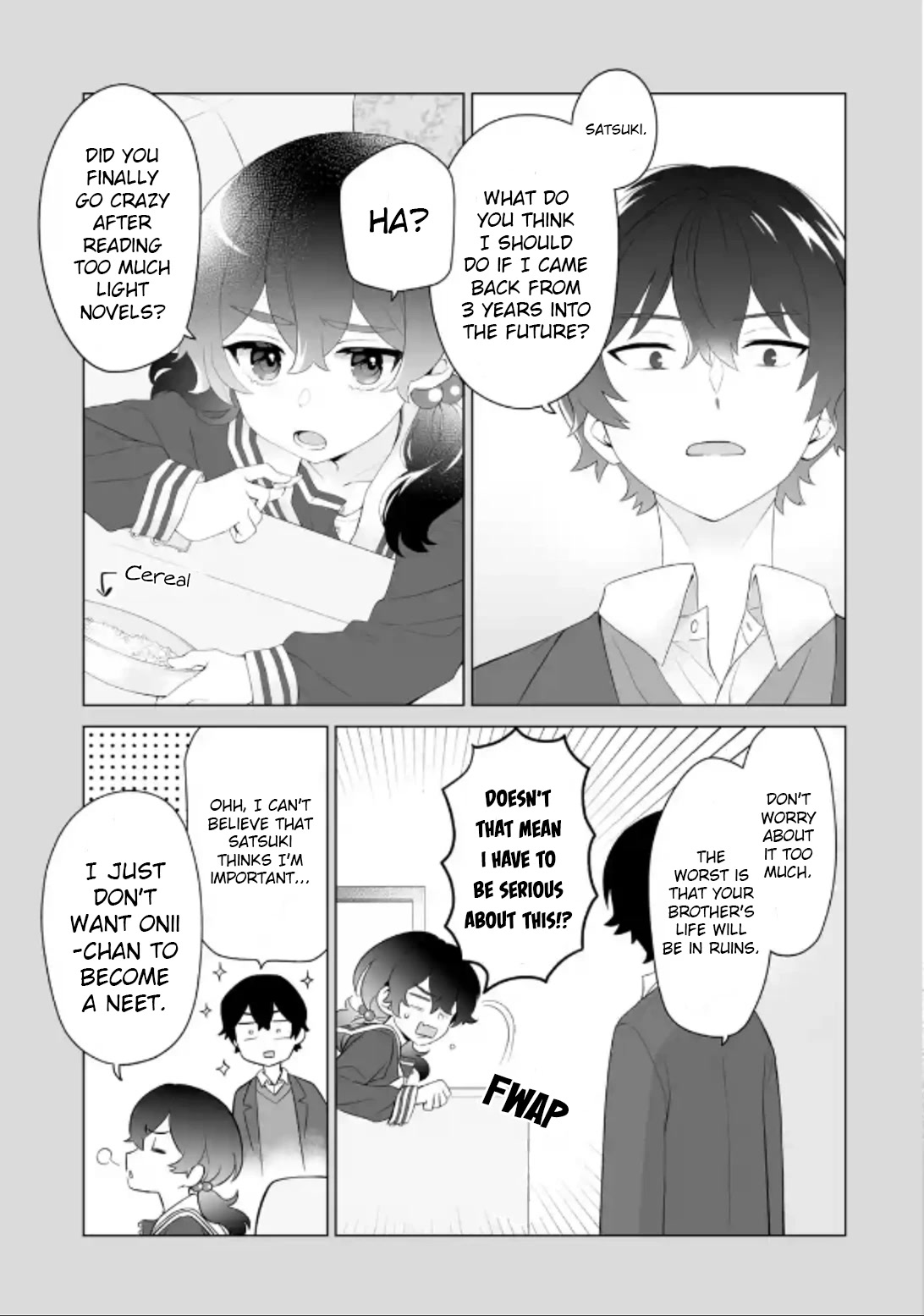 Please Leave Me Alone (For Some Reason, She Wants to Change a Lone Wolf's Helpless High School Life.) Chapter 2 page 21 - Chapter 2: A Time Leap Isn't Going to Change How I Live, Alright?